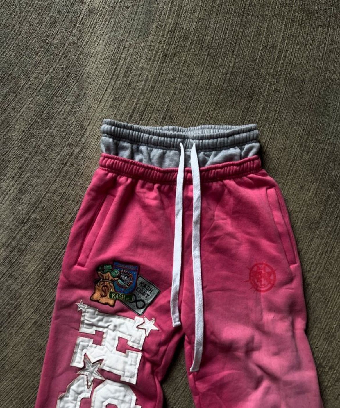Japanese Brand Double Waist Pink Boxer Baggy Sweatpants Size US 30 / EU 46 - 5 Thumbnail