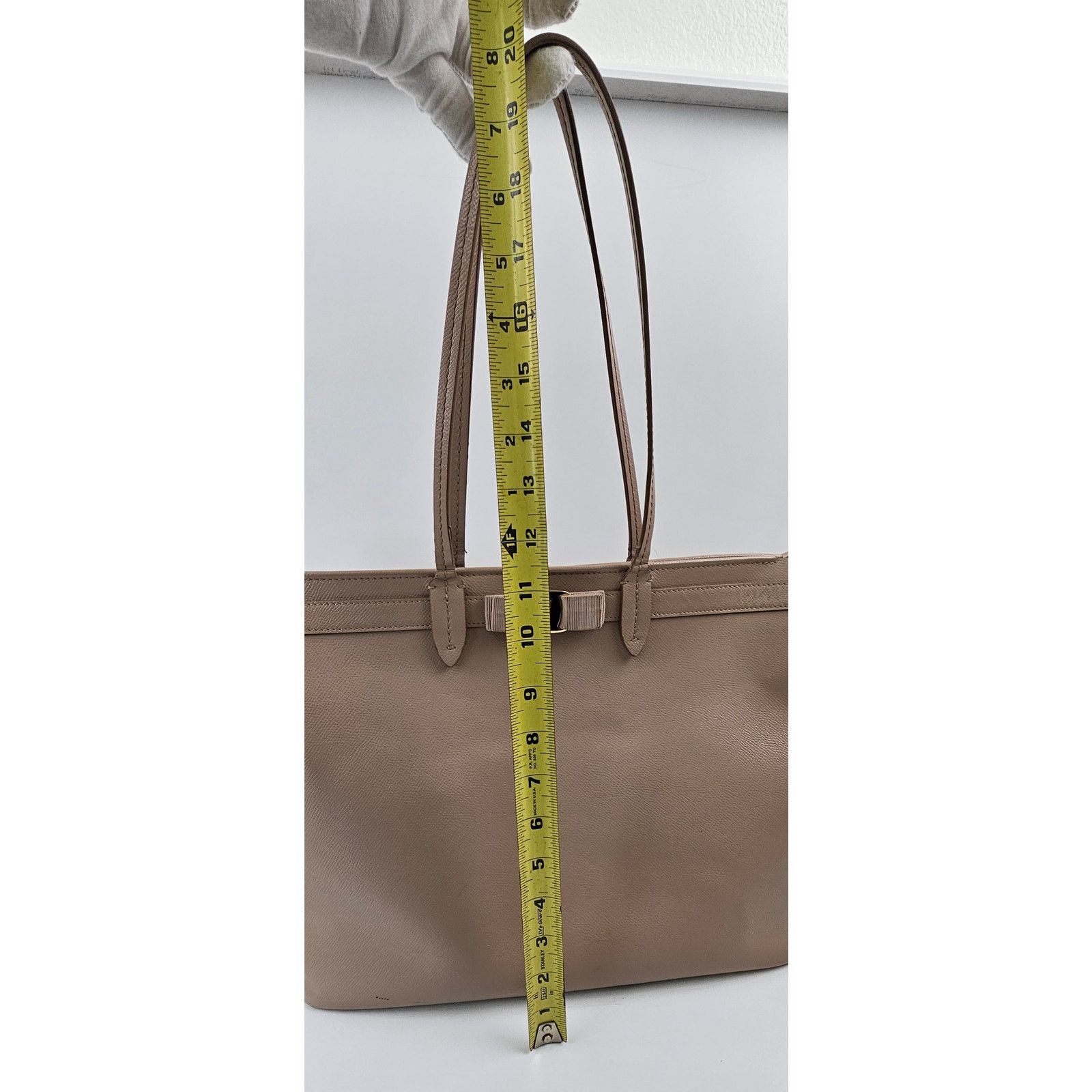 Salvatore Ferragamo Salvatore Ferragamo Vara Bow Tote pink beige color Size ONE SIZE - 13 Thumbnail