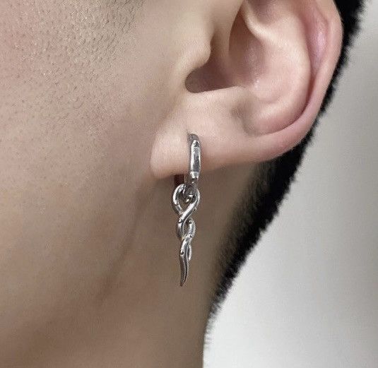 Japanese Brand × Vintage Avant garde punk thorn vine hoop earring Size ONE SIZE - 4 Thumbnail