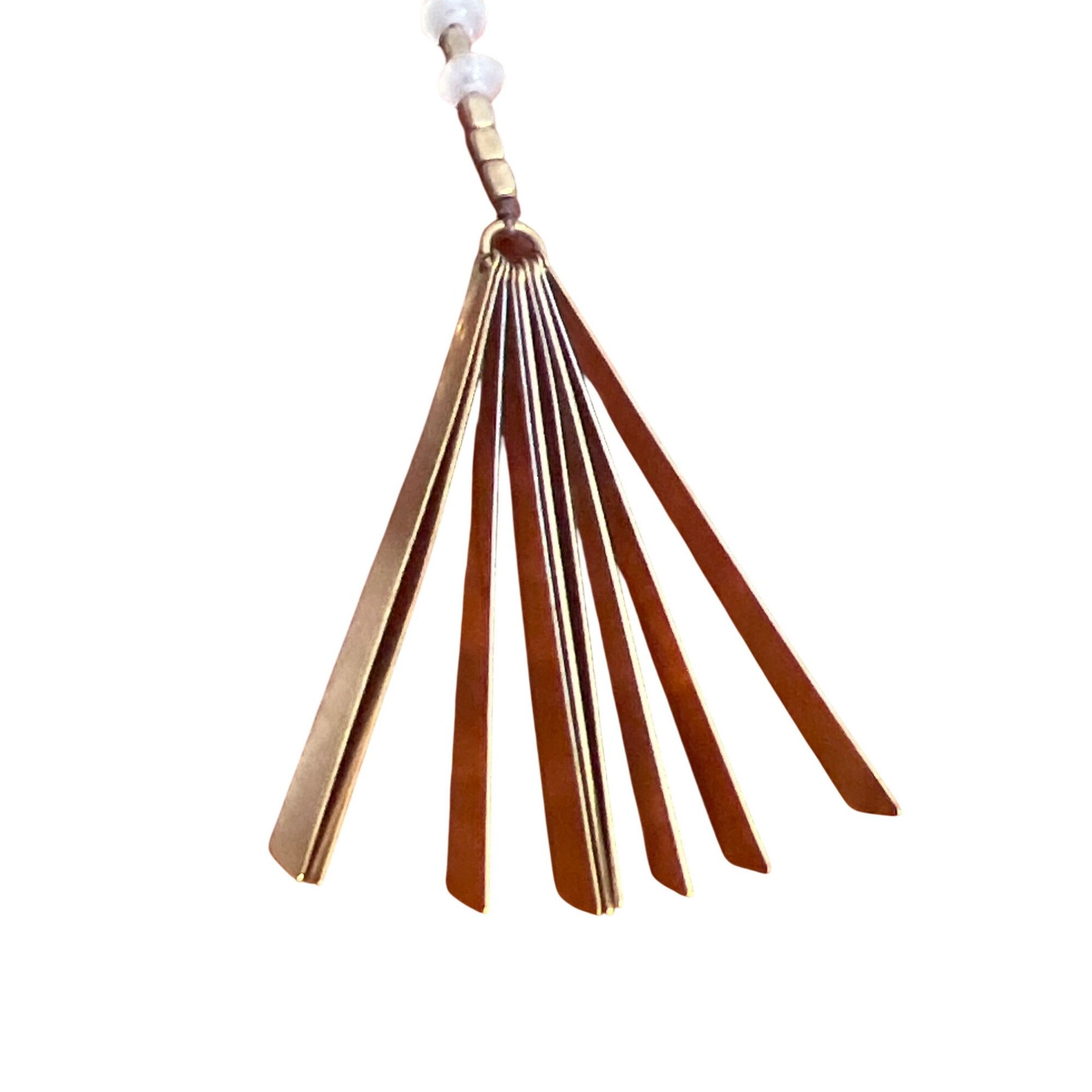 Other Gold Tone Opaque Faceted Acrylic Beads Necklace Statement Me Size ONE SIZE - 2 Thumbnail