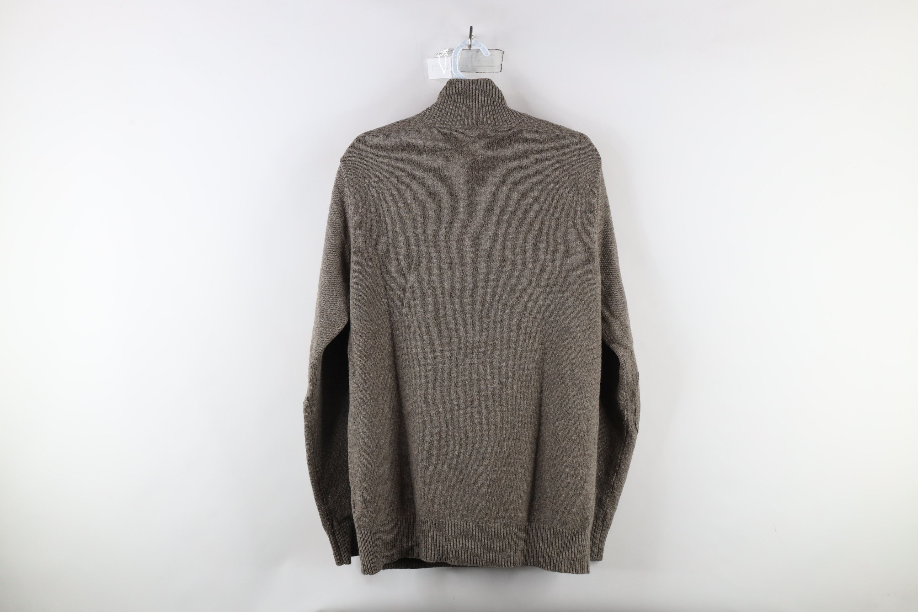 J.Crew × Vintage J Crew Wool Blend Knit Elbow Patch Half Zip Pullover Sweater Size US M / EU 48-50 / 2 - 7 Thumbnail