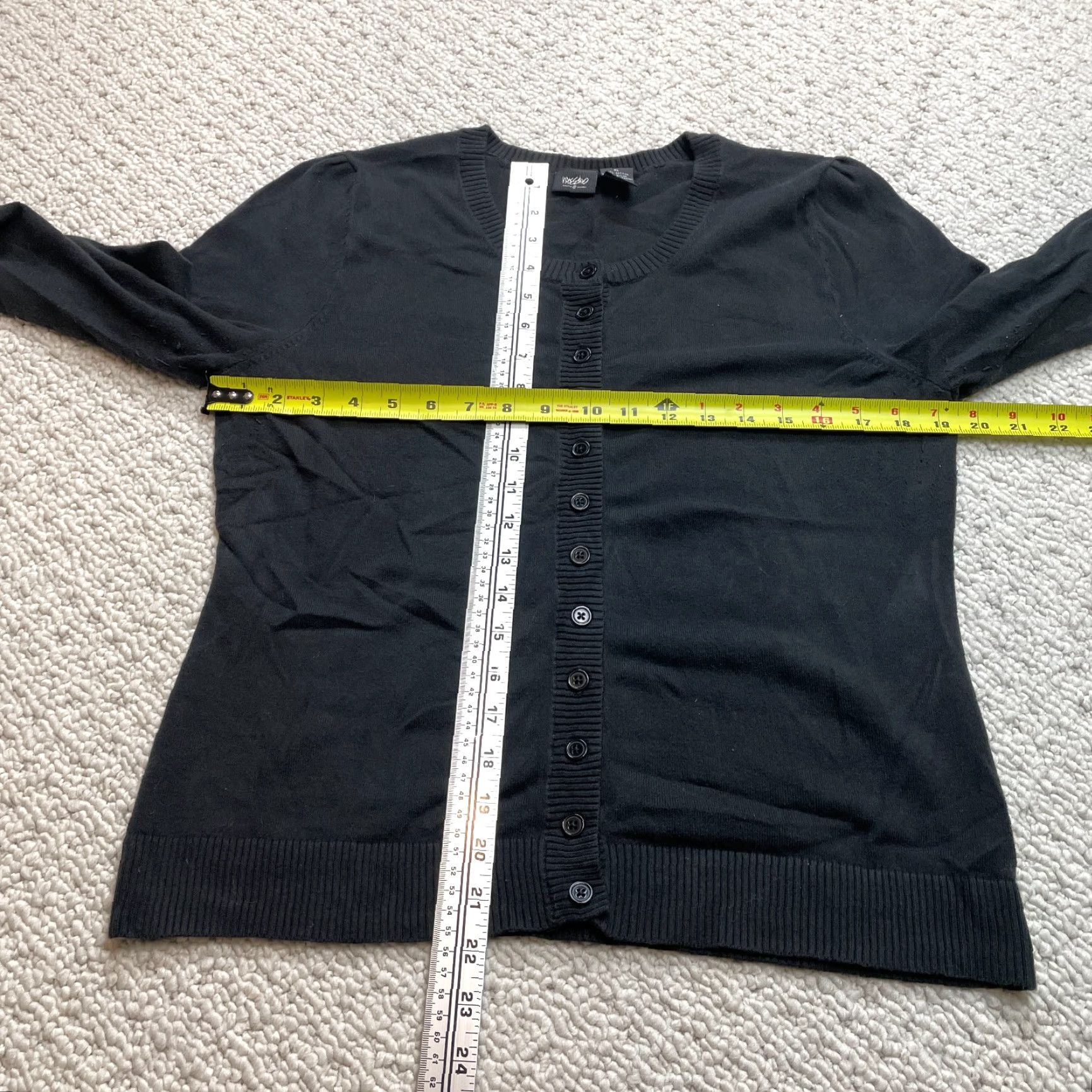 Mossimo VINTAGE Mossimo Cardigan Sweater Womens XL Black Button Up Cotton Relaxed Fit Casual Womens Size XL Size XL / US 12-14 / IT 48-50 - 7 Thumbnail