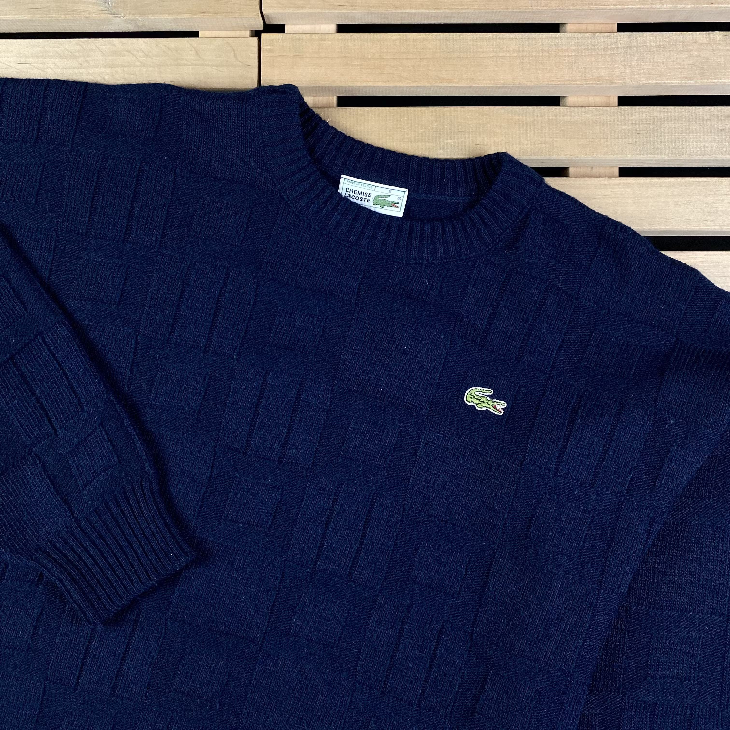 Lacoste × Vintage Mens Sweater Lacoste Chemise Vintage Size 5 Size US M / EU 48-50 / 2 - 2 Thumbnail