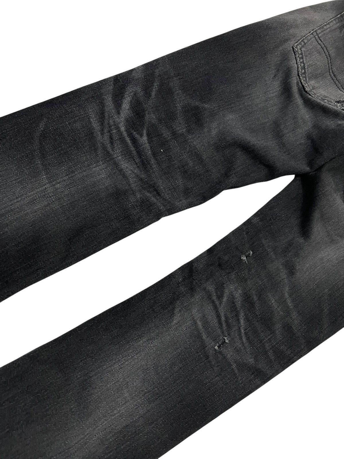 If Six Was Nine × Lee 🌈80s Lee Riders Beams Distress Ripped Zipper Jean Size US 30 / EU 46 - 9 Thumbnail