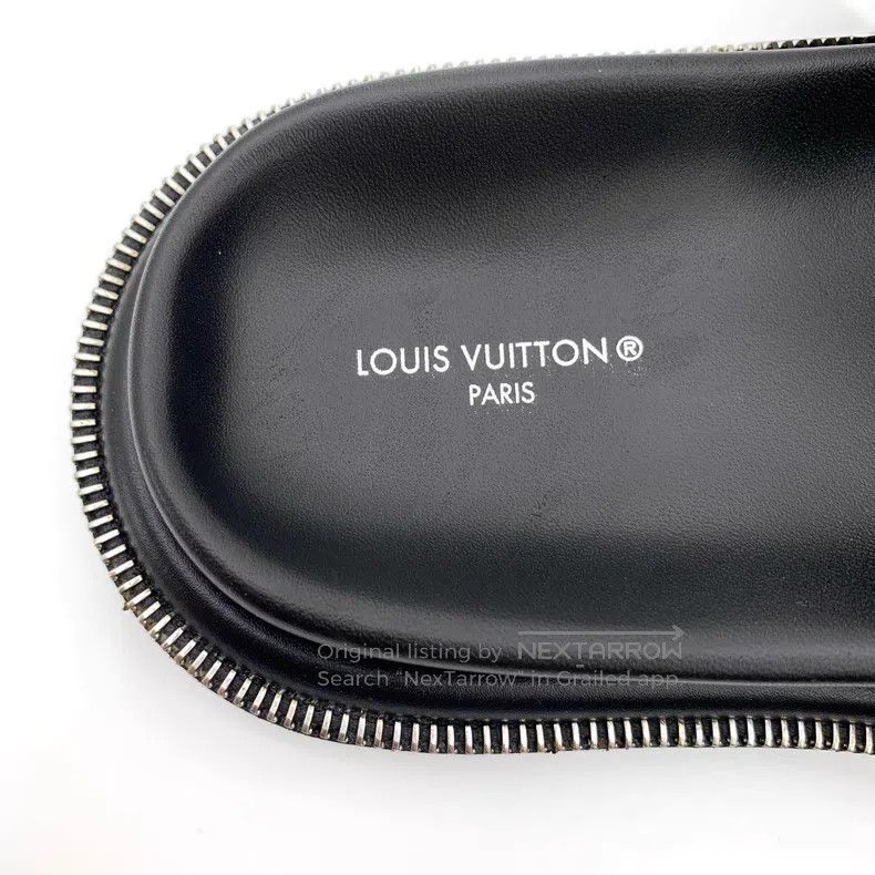 Louis Vuitton Louis Vuitton Black polka-dot logo casual flat slippers Size US 5.5 / IT 35.5 - 7 Thumbnail