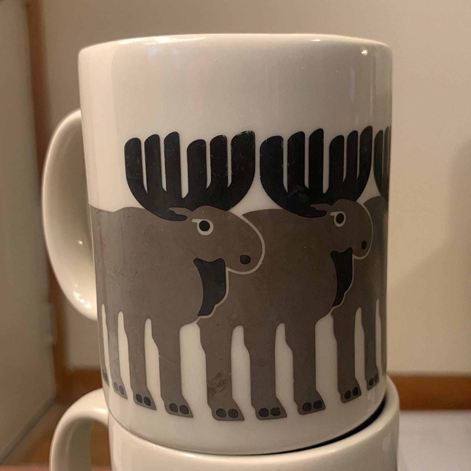 Vintage 2 Taylor & Ng moose coffee mugs cups Size ONE SIZE - 2 Thumbnail