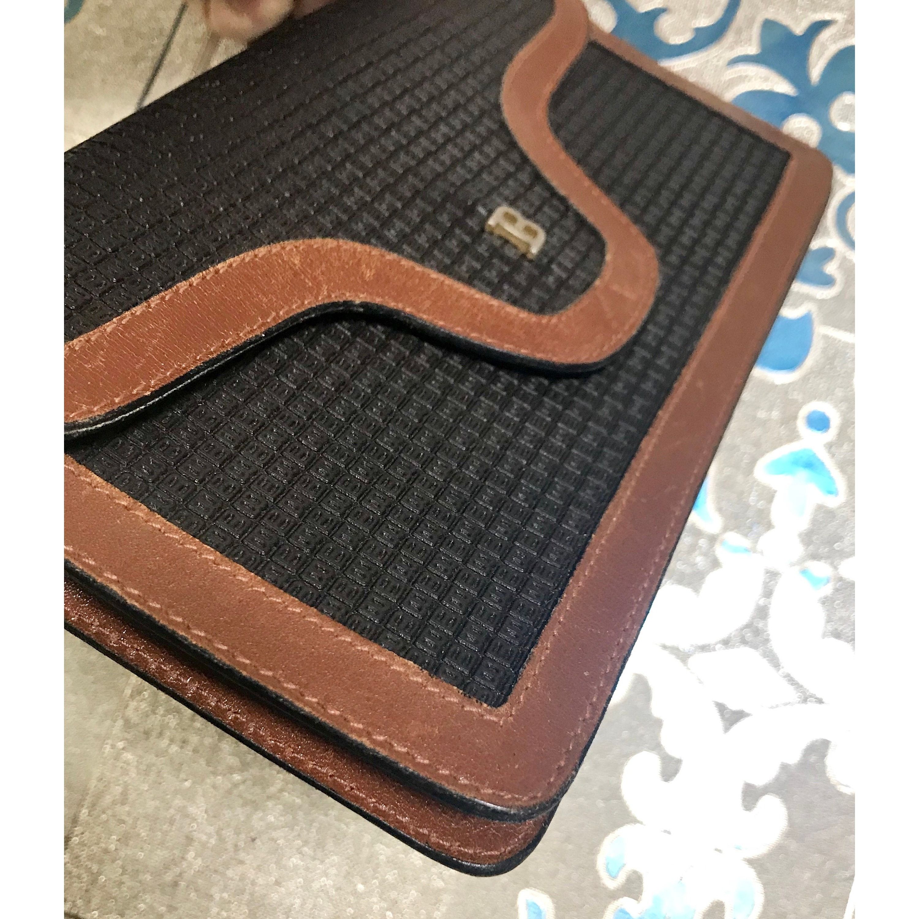 Bally Vintage Bally black and brown wallet with B logo motif. Size ONE SIZE - 6 Thumbnail