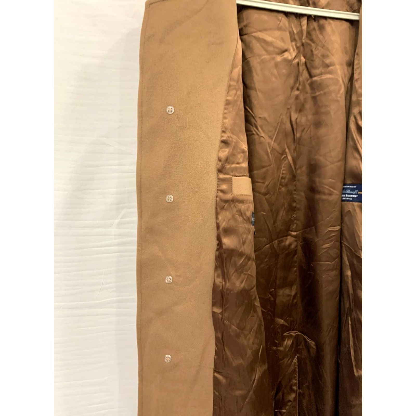 Vintage VINTAGE Rochester Storm System Wool Coat 1XLT Tall Mens Trench Brown Camel Wool Overcoat Jacket Size US XL / EU 56 / 4 - 7 Thumbnail