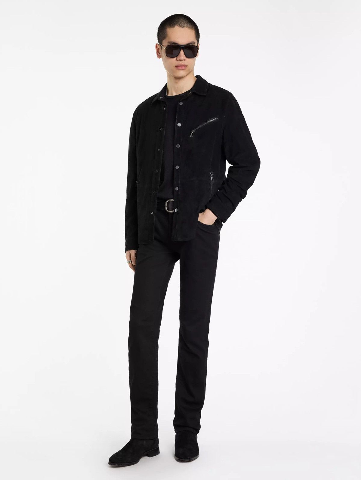 John Varvatos Kadd goat suede shirt jacket. 58 Size US XXL / EU 58 / 5 - 3 Thumbnail