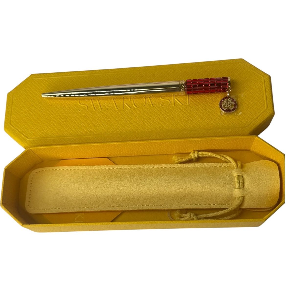 Swarovski Swarovski Crystal Alea Ballpoint Pen, Red, Gold-Tone Plated Size ONE SIZE - 2 Thumbnail