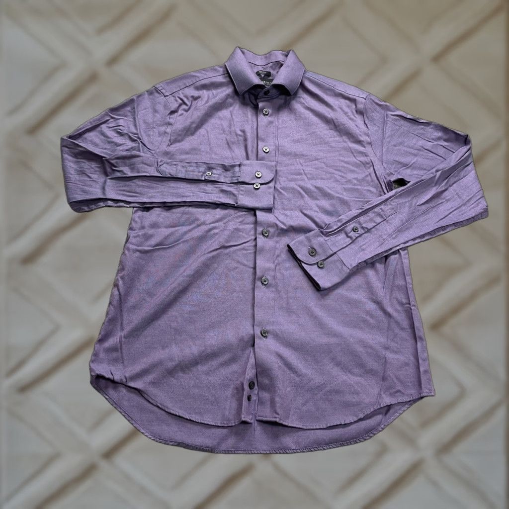 Kenneth Cole VINTAGE Kenneth Cole Reaction Dress Shirt Long Sleeve Gray  Plaid Slim Fit Men's 15.5 | Grailed