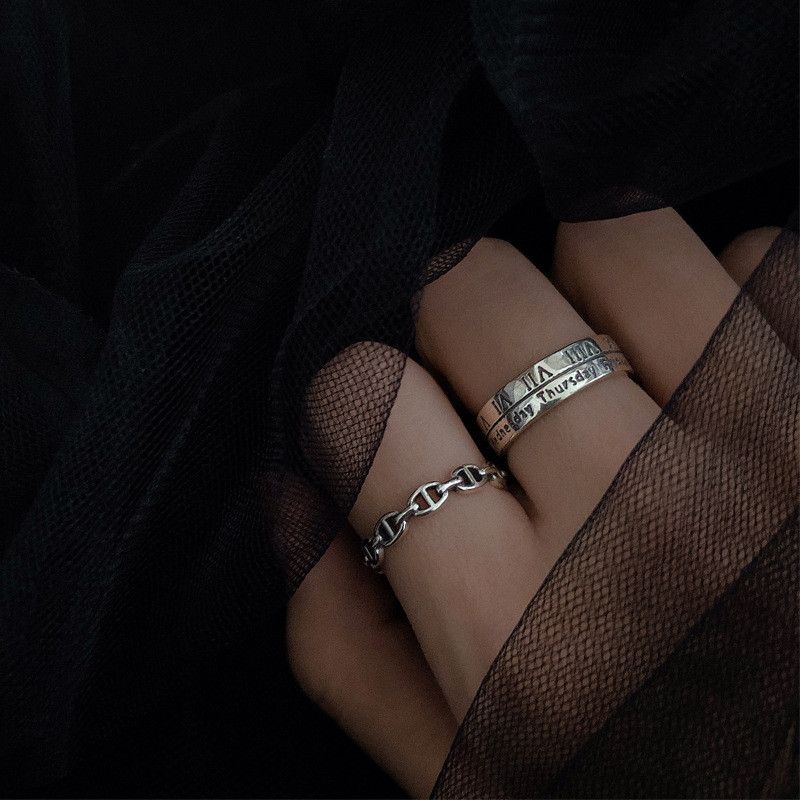 Jewelry Vintage Jewelry Rings Open Size Chrome Ring (Size 7-13) Size ONE SIZE - 2 Thumbnail