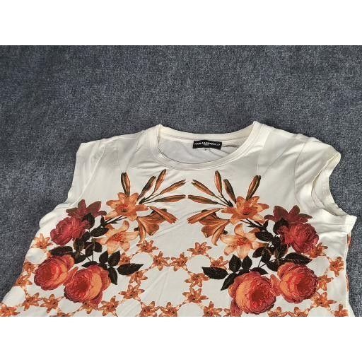 Karl Lagerfeld Karl Lagerfeld Paris Sleeveless Shirt Women Sz M Floral Summ Size M / US 6-8 / IT 42-44 - 2 Thumbnail