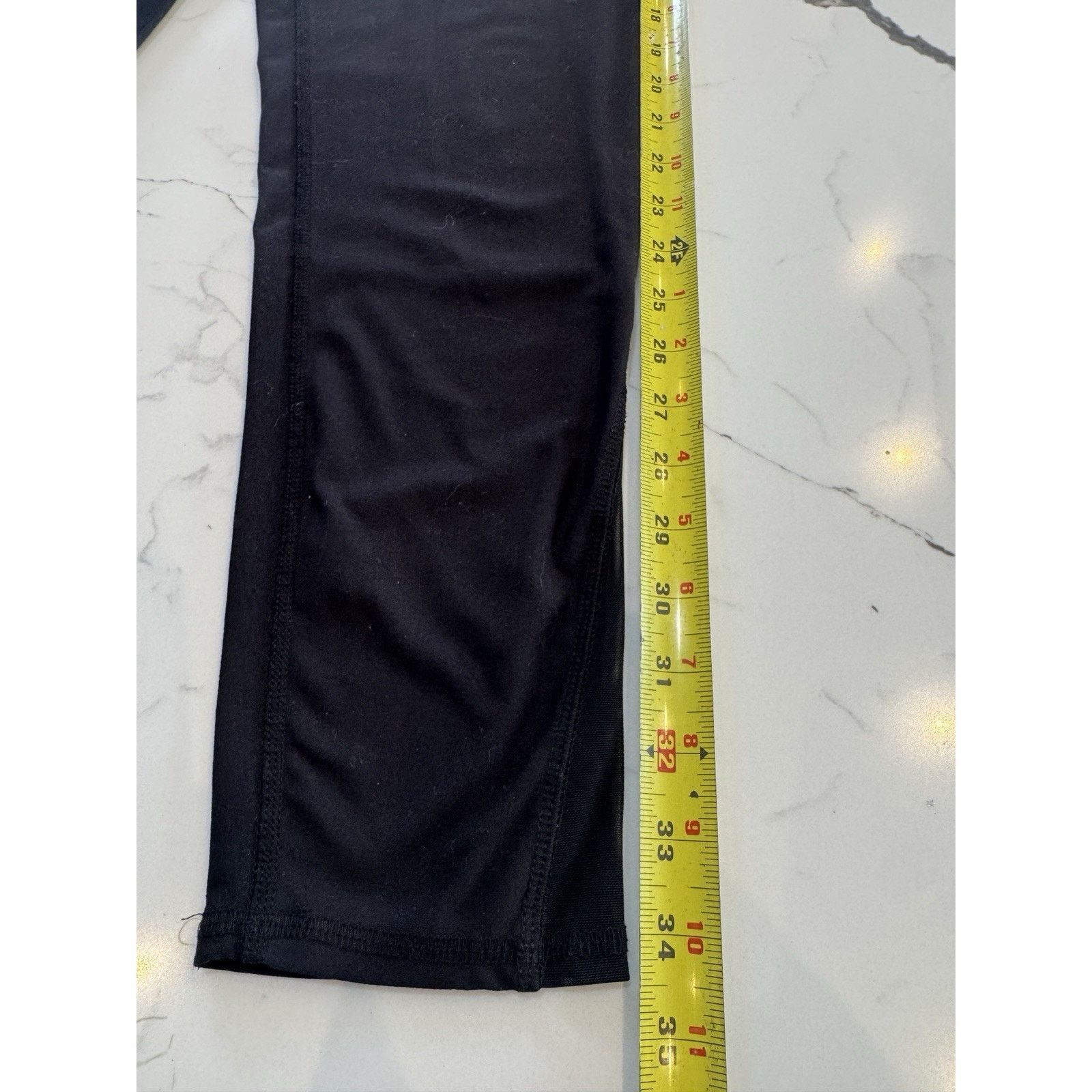 Other EVCR Black Capri Leggings Womens XL Mesh Calf Panels Pants Size 28" / US 6 / IT 42 - 3 Thumbnail