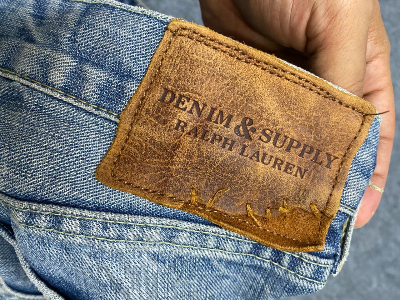 Polo Ralph Lauren Vintage 90s Ralph Lauren Slim Skinny Distressed Denim Size US 31 - 17 Thumbnail