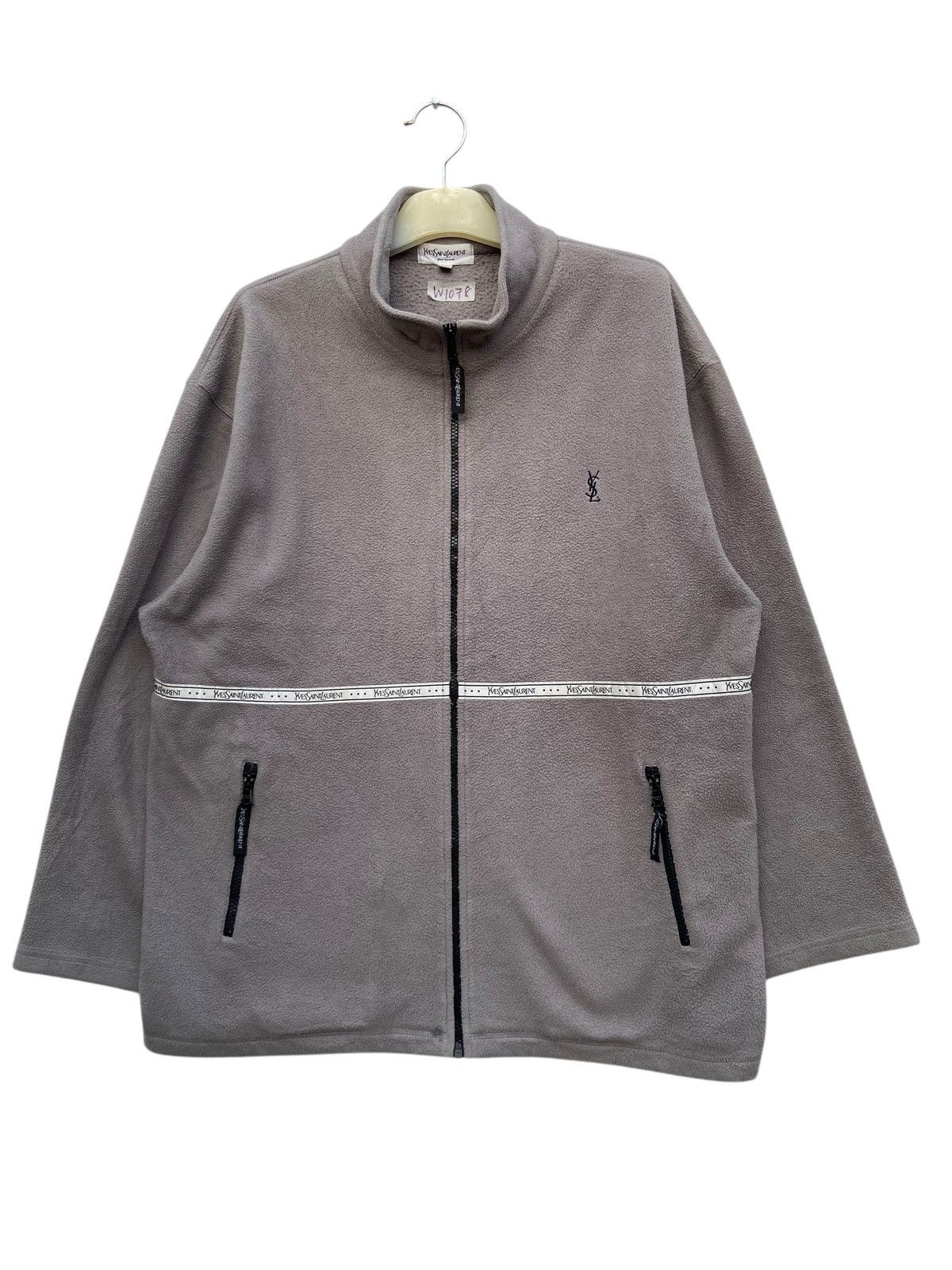 Yves Saint Laurent Vintage Yves Saint Lauren Fleece Jacket Size US M / EU 48-50 / 2 - 1 Thumbnail