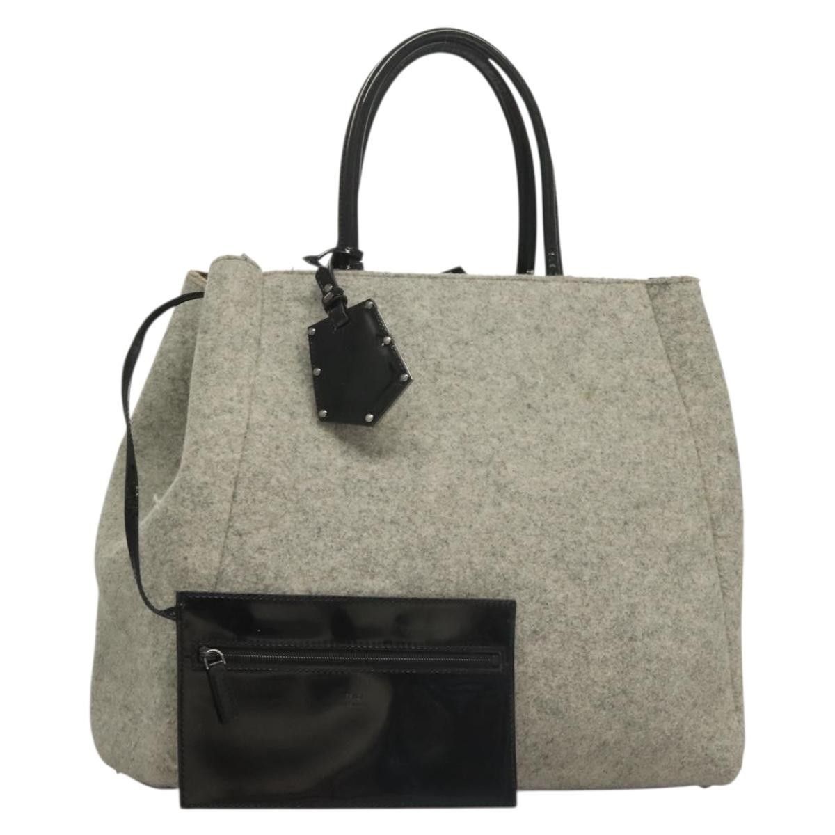 Fendi Fendi 2Jours Bag Felted Wool and Astrakhans Size ONE SIZE - 1 Thumbnail