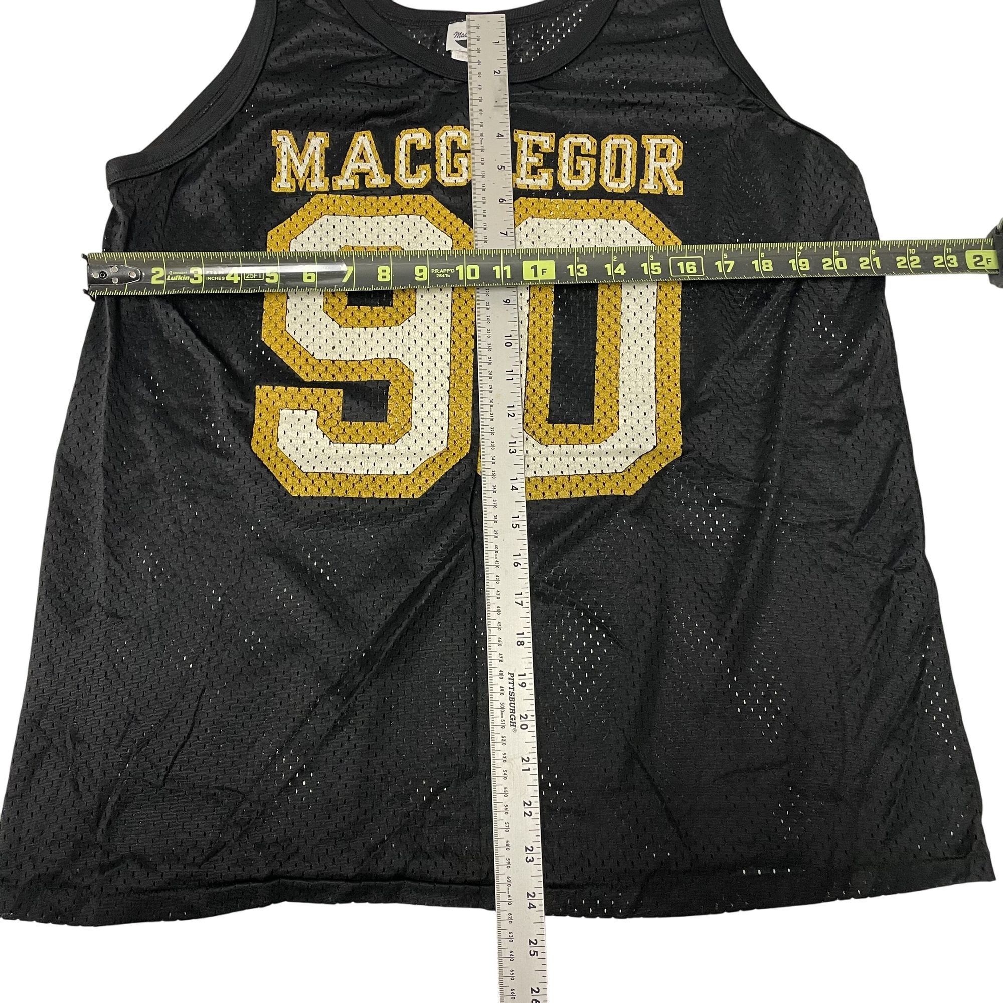 Other Vtg MacGregor Logo SPELL OUT Nylon Mesh #90 Athletic Jersey Size US L / EU 52-54 / 3 - 7 Thumbnail