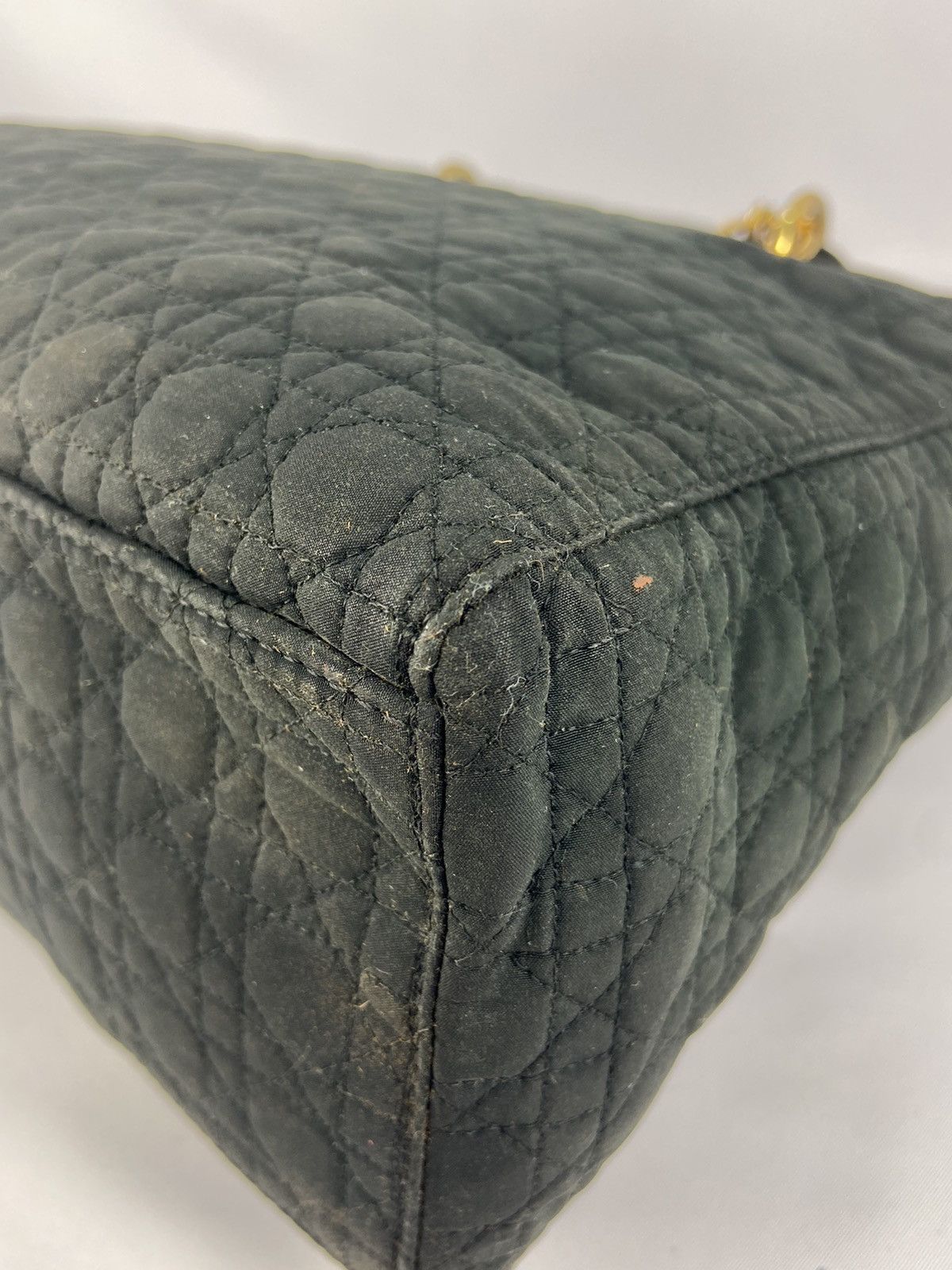 Dior Authentic Vintage Chrostian Lady Dior cannage Nylon Size ONE SIZE - 10 Thumbnail