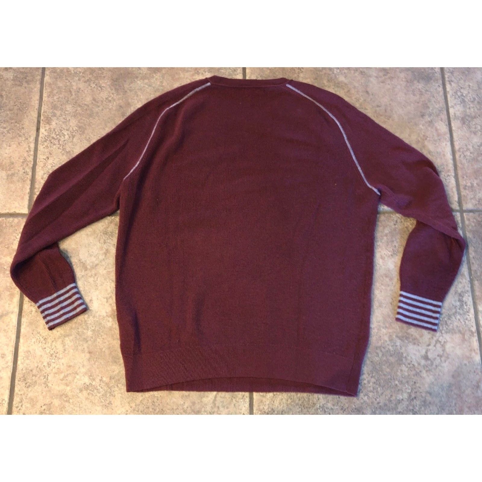 Vintage Rule 18 Mens Crewneck Sweater Size M Merino Wool Maroon Soft Knit Winter Size US M / EU 48-50 / 2 - 4 Thumbnail