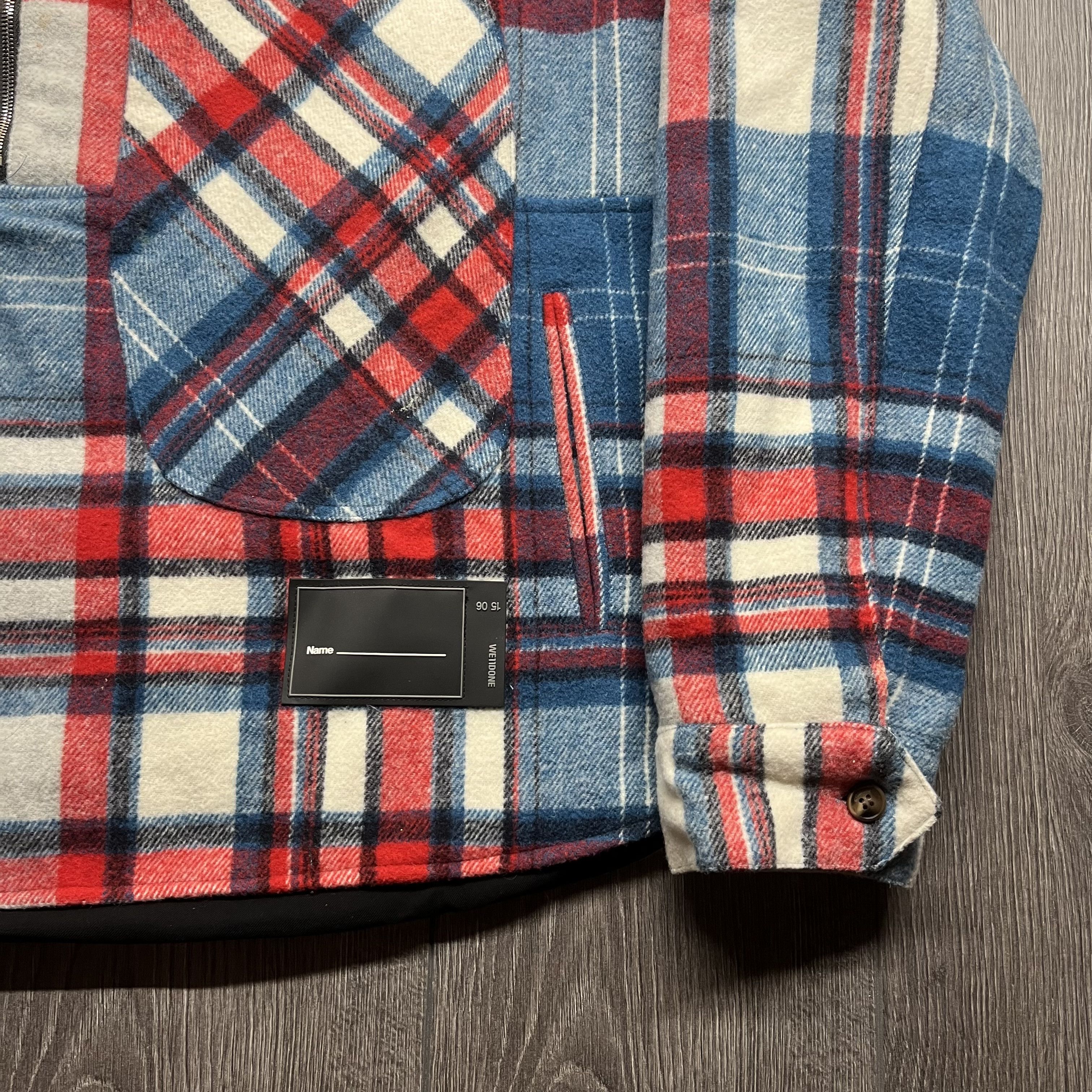 WE11DONE We11done Wool Plaid Print Quarter Zip Jacket Medium Size US M / EU 48-50 / 2 - 2 Thumbnail