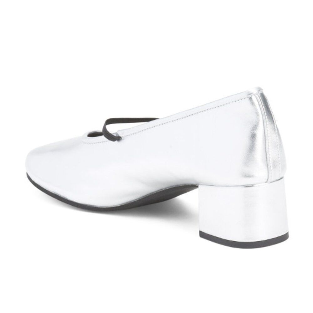 Seychelles NWT New SEYCHELLES Leather Dusk To Dawn Silver Metallic Low Size US 9 / IT 39 - 3 Thumbnail
