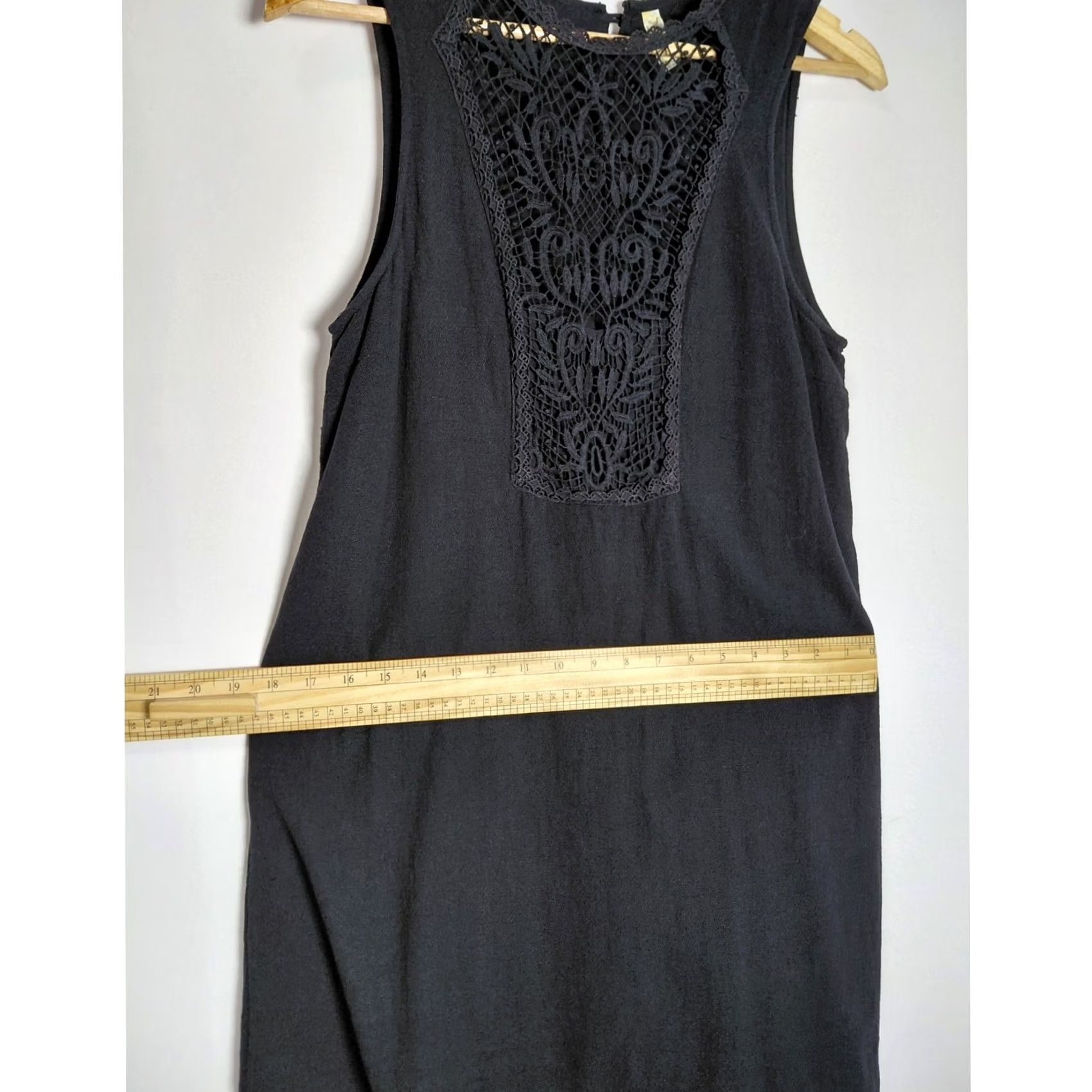 Free People Free People Black Sleeveless Dress Solid Woven Knee Length Women Size M Size M / US 6-8 / IT 42-44 - 6 Thumbnail