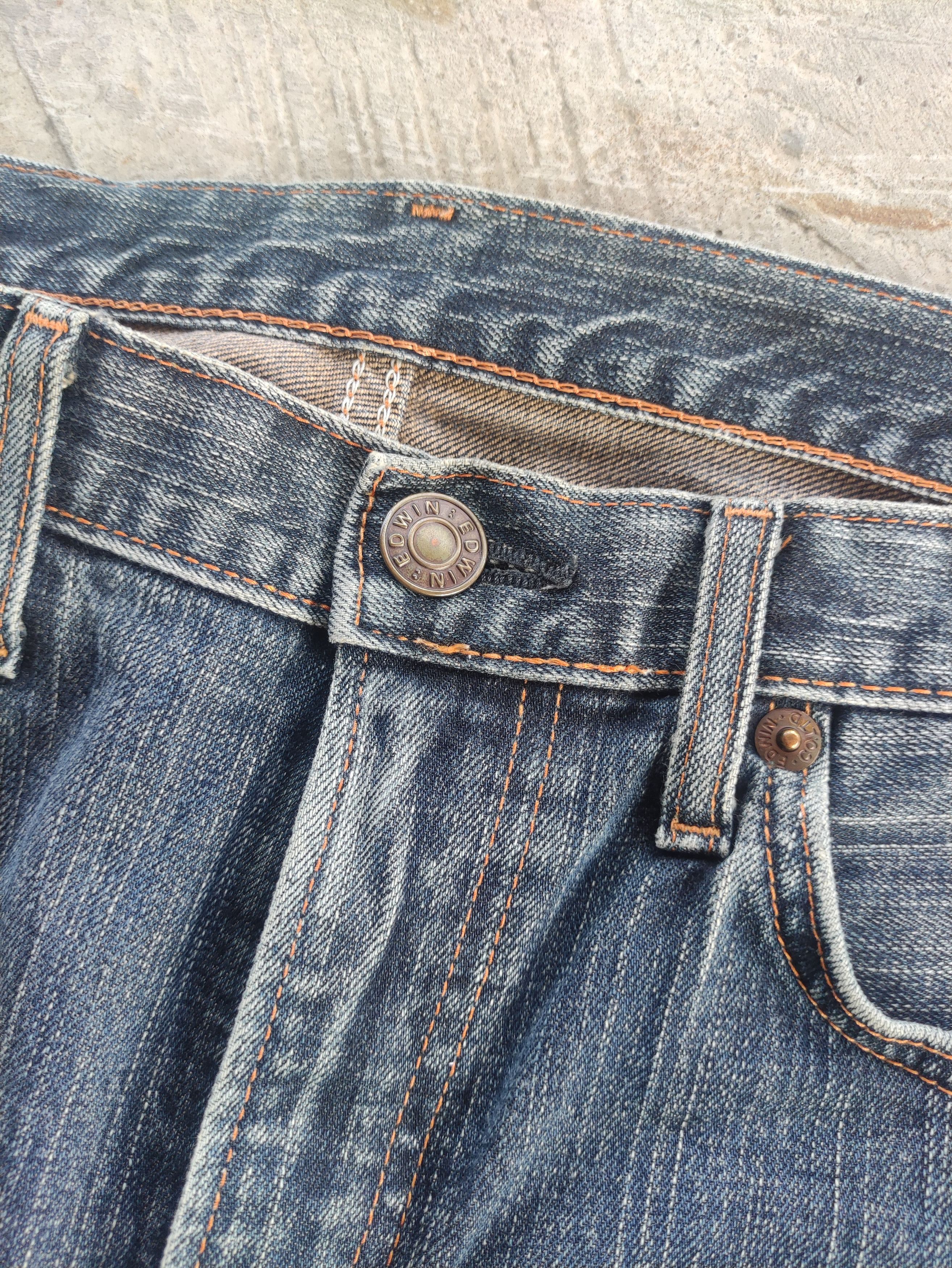 Edwin Vintage Edwin 503 Japan Distressed Faded Denim Pants Size US 32 / EU 48 - 5 Thumbnail
