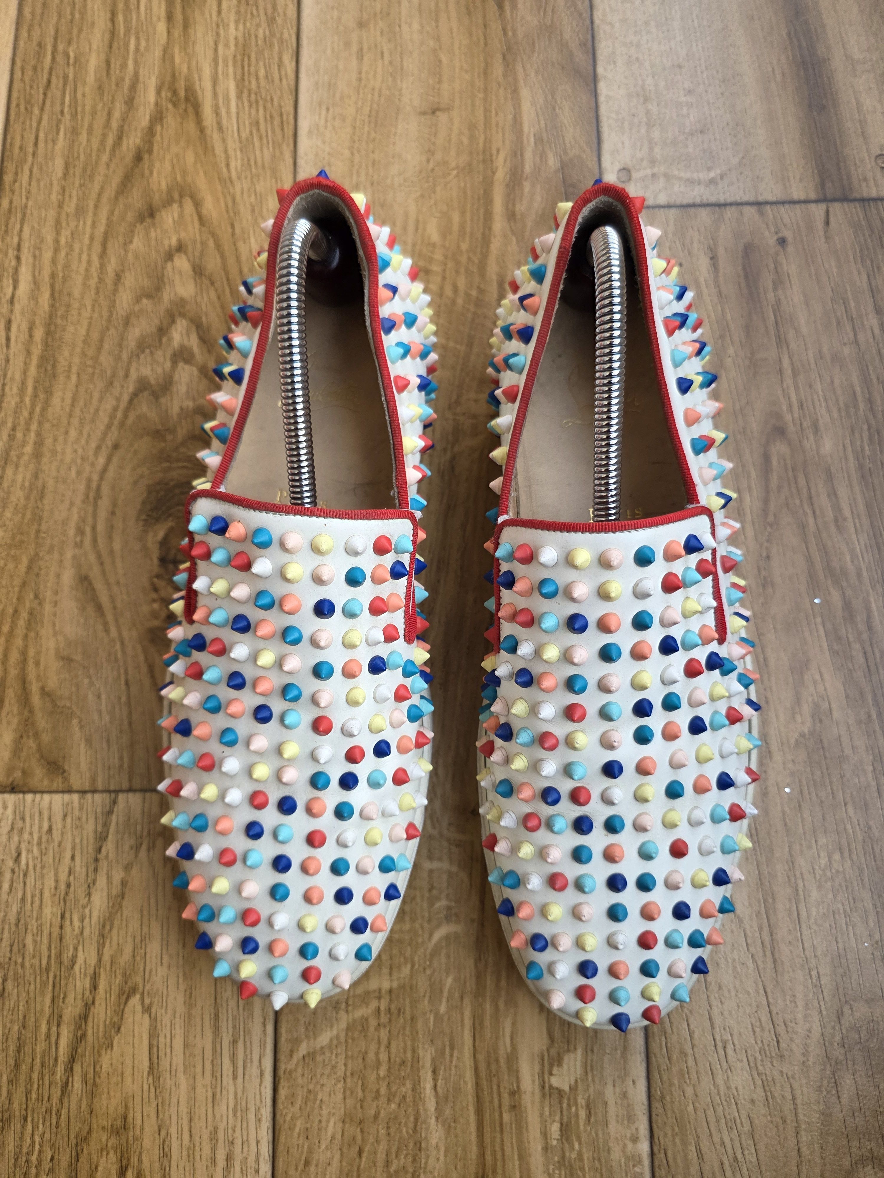 Christian Louboutin Christian Louboutin Spikes Multicolor Boat Sneakers Size US 9.5 / EU 42-43 - 3 Thumbnail