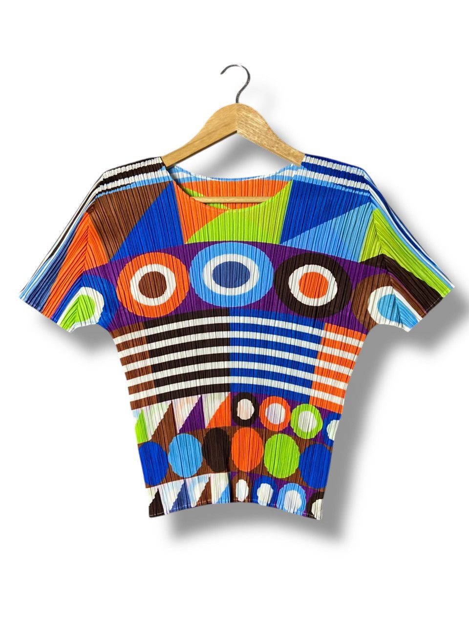 Pleats Please Issey Miyake 🔥 Pleats Please x Issey Miyake Geometric Top 🔥 (135) Size XS / US 0-2 / IT 36-38 - 1 Thumbnail