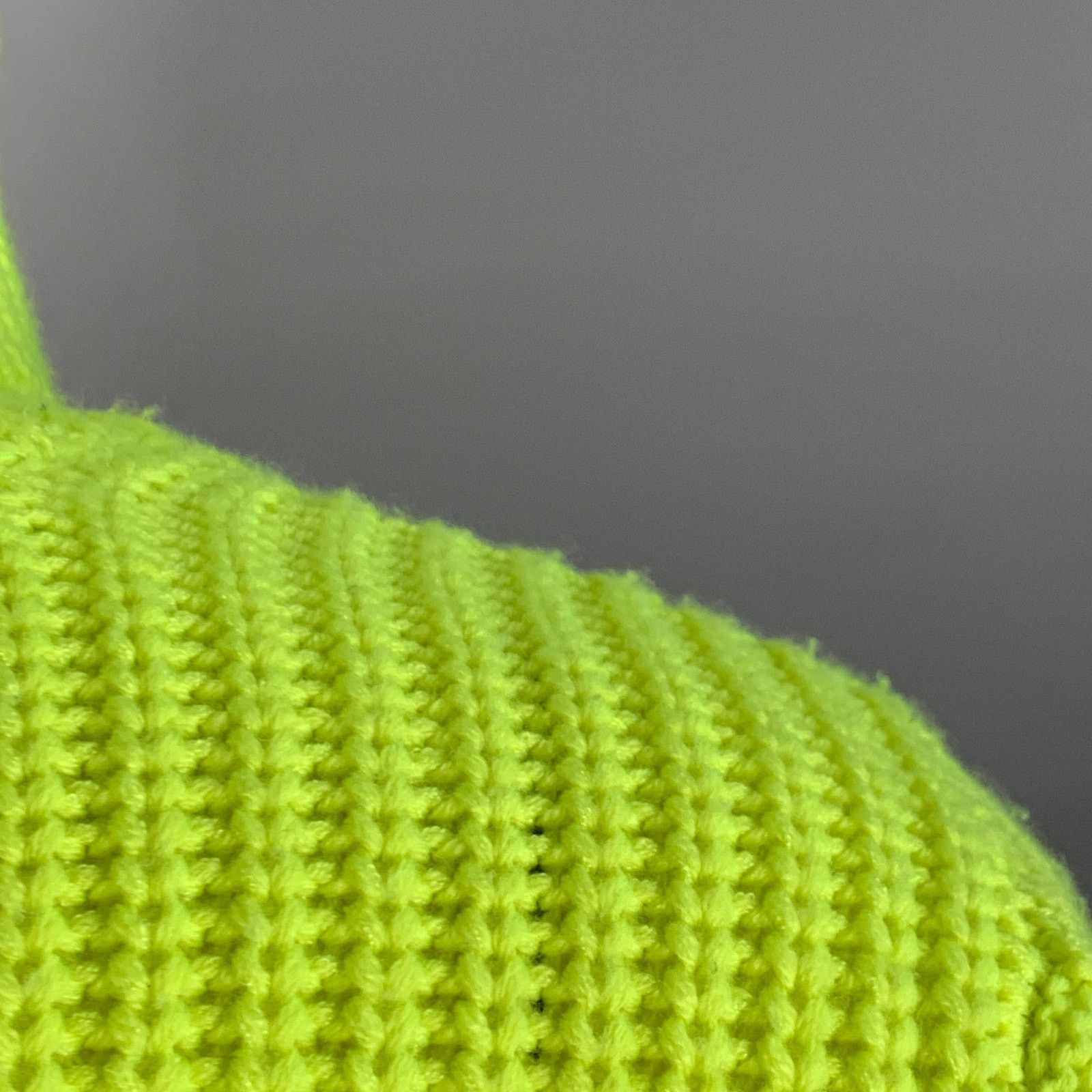 Alice + Olivia L Yellow Neon Wool Blend Cable Knit Turtleneck Sweater Size L / US 10 / IT 46 - 7 Thumbnail