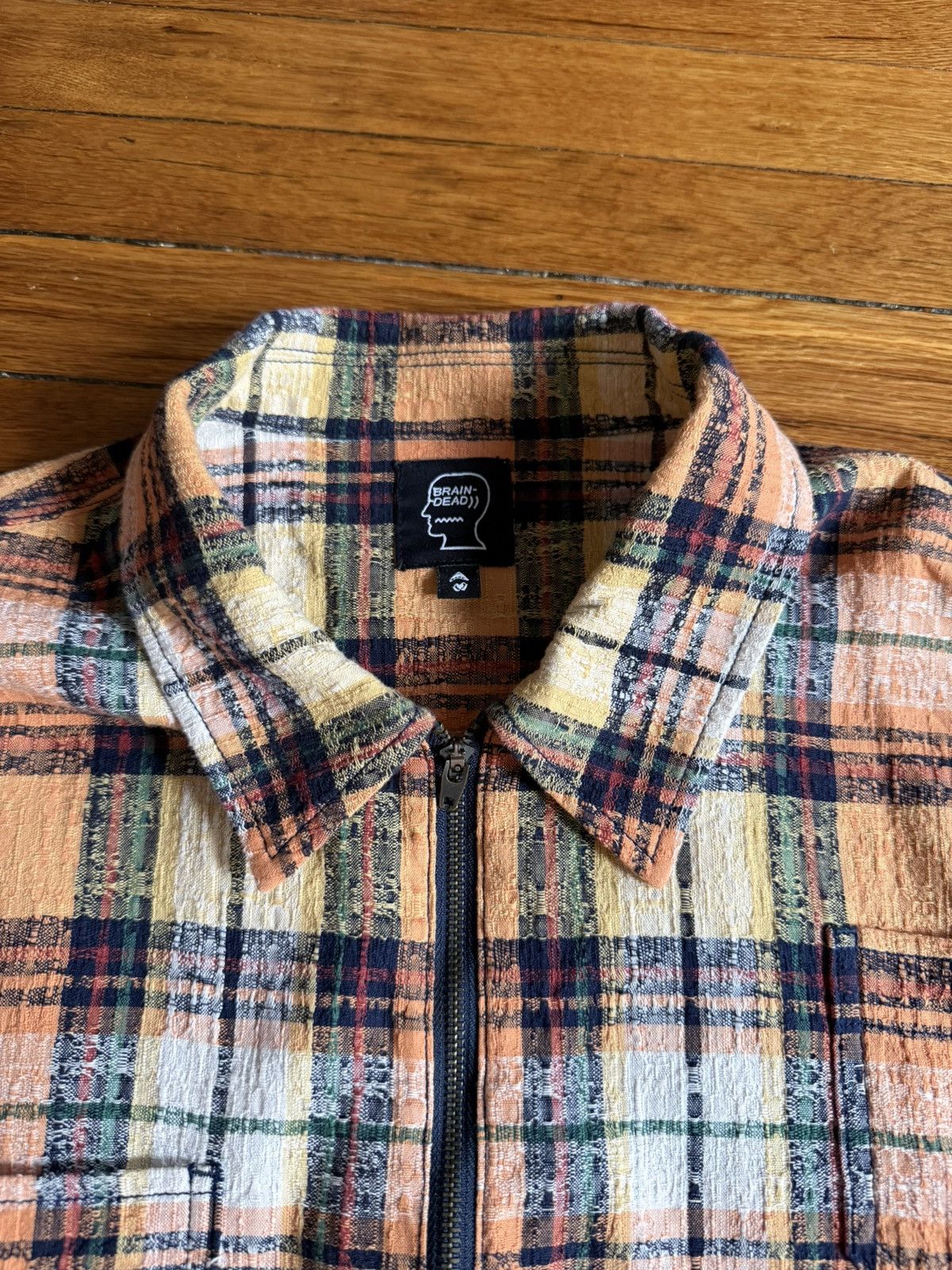 Brain Dead Crazy Rare Brain Dead Shirt Button Zip Flannel Size US S / EU 44-46 / 1 - 1 Thumbnail