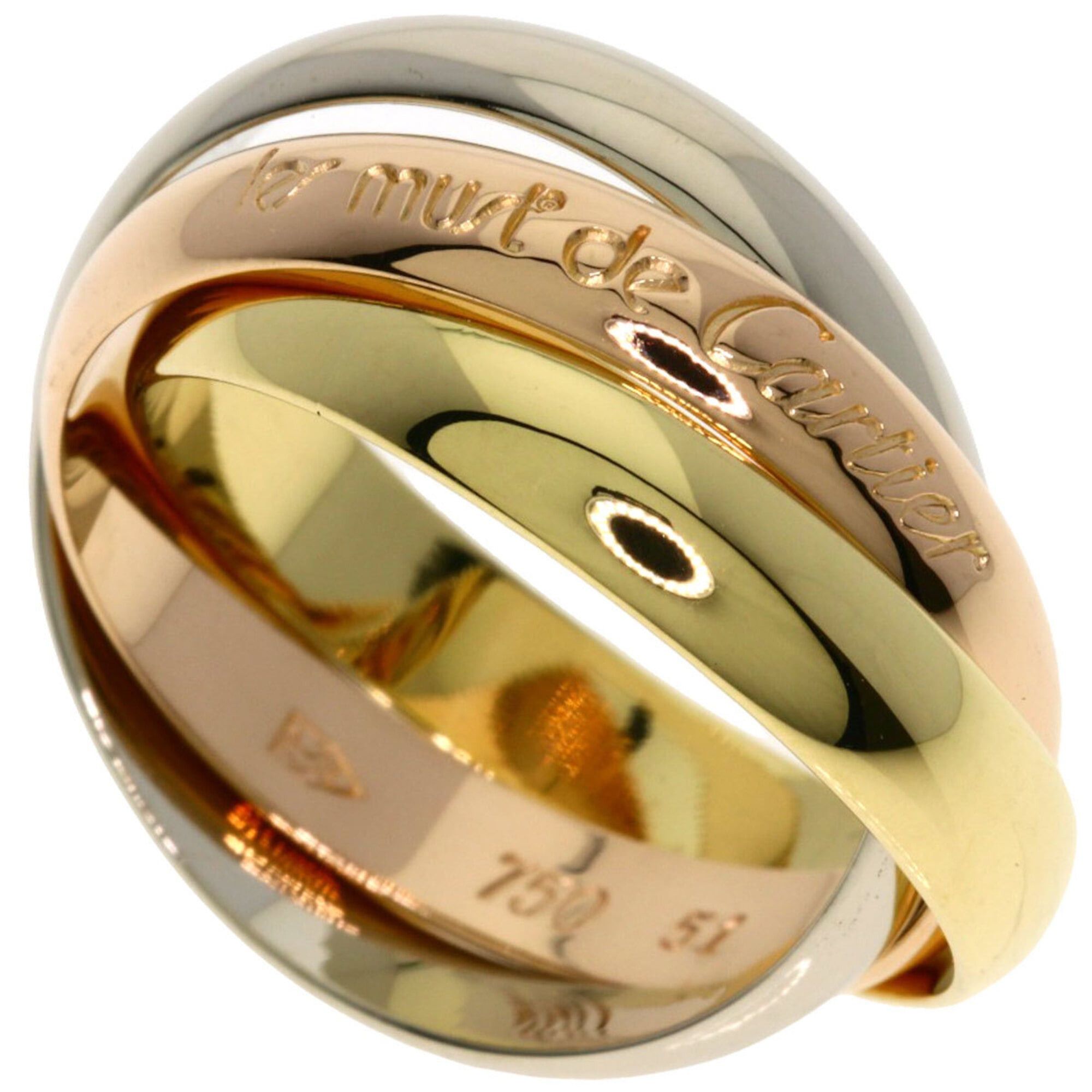Cartier Cartier Trinity #51 Ring, 18K Pink Gold/18K Yellow White Gold, Women's, CARTIER Size ONE SIZE - 1 Thumbnail