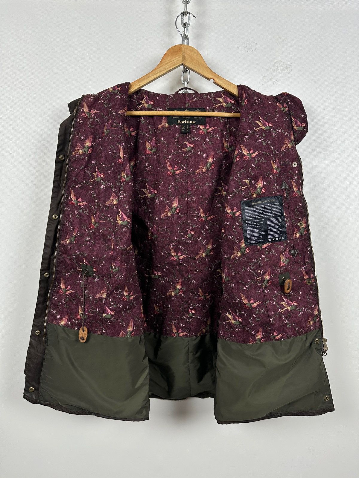 Barbour Retail Vintage Durham Brown Waxed Coat Jacket