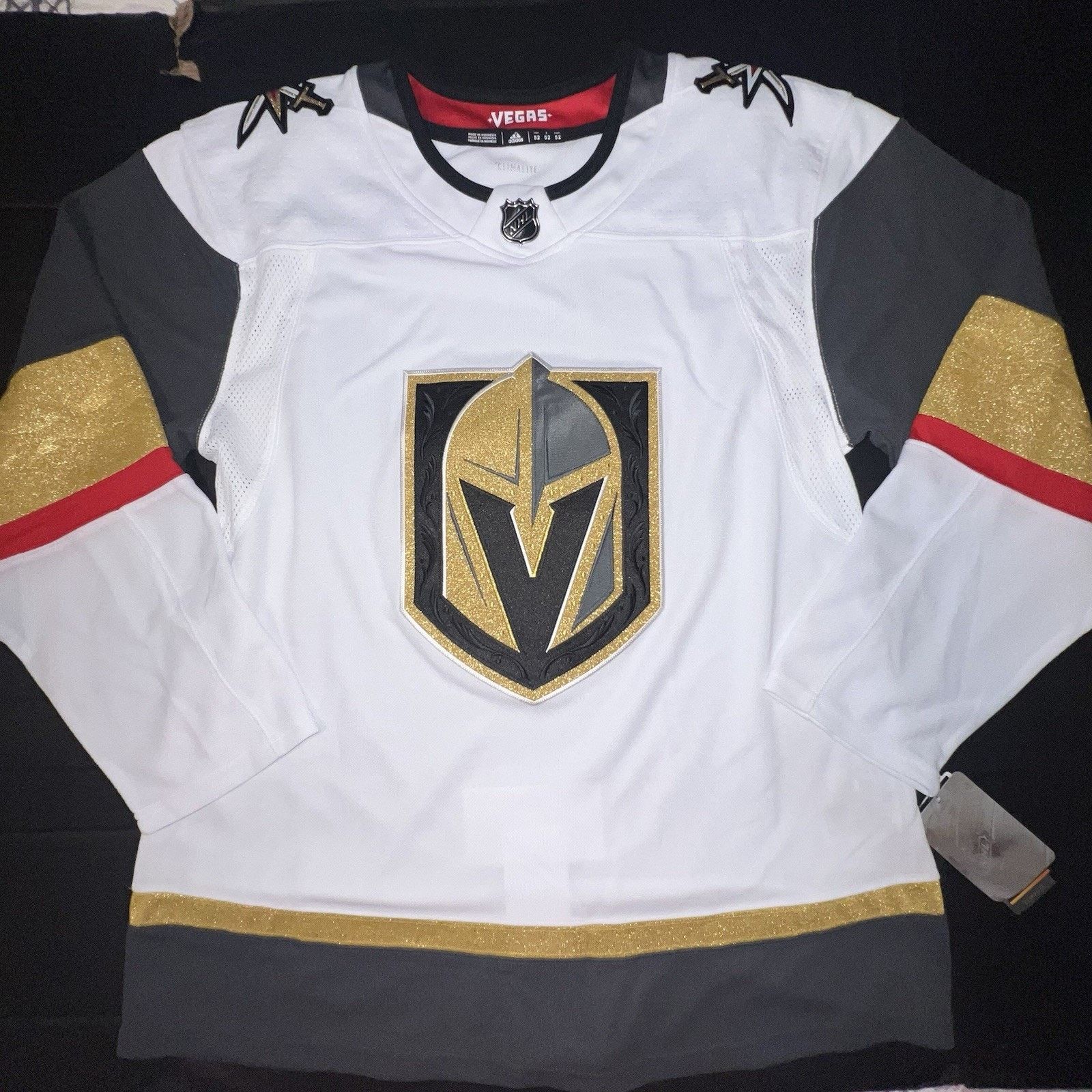 Adidas Adidas Men's 52 NHL Las Vegas Golden Knights Jersey CR4366 Size US XL / EU 56 / 4 - 1 Thumbnail
