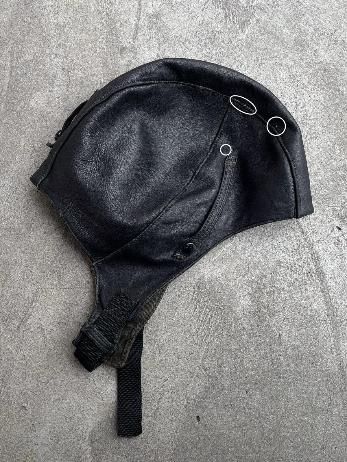 Vintage 1979 Parachute Tester’s Helmet in Leather, Ukrainian SSR Size ONE SIZE - 12 Thumbnail