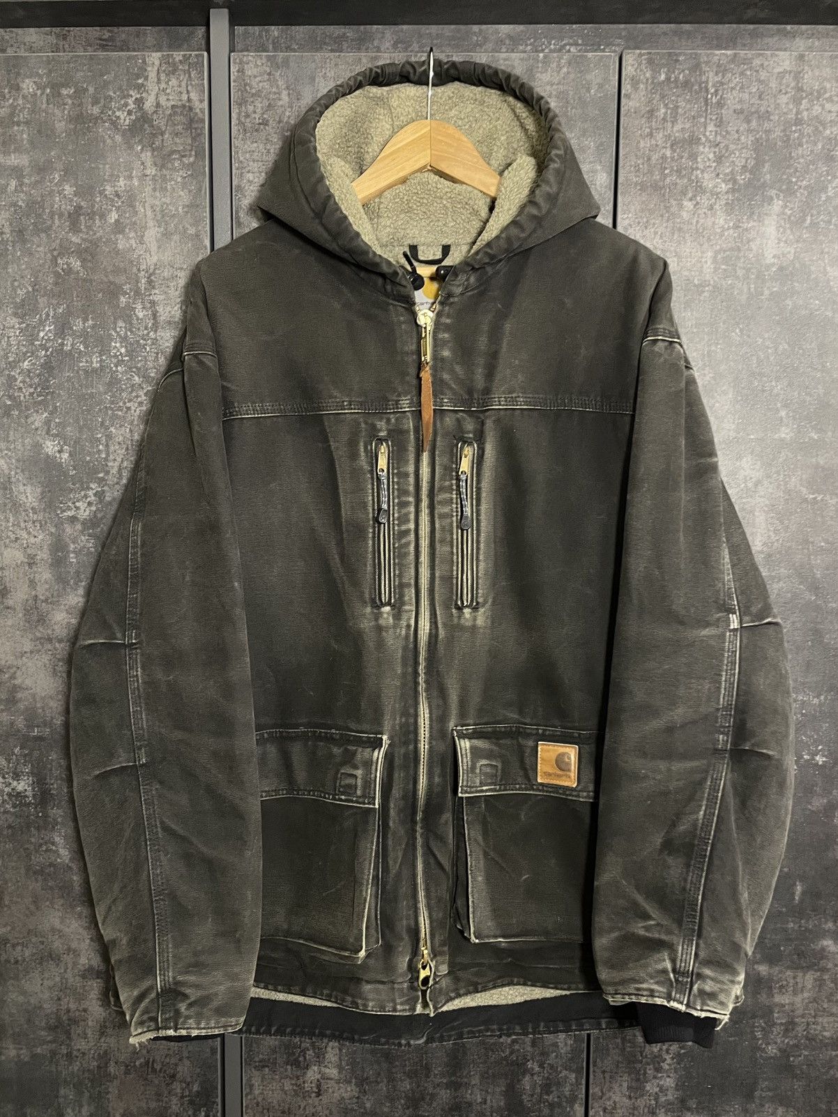 Carhartt Sick Vintage Carhartt C95 Faded Jacket Detroit Active RRL Ys Size US L / EU 52-54 / 3 - 1 Thumbnail