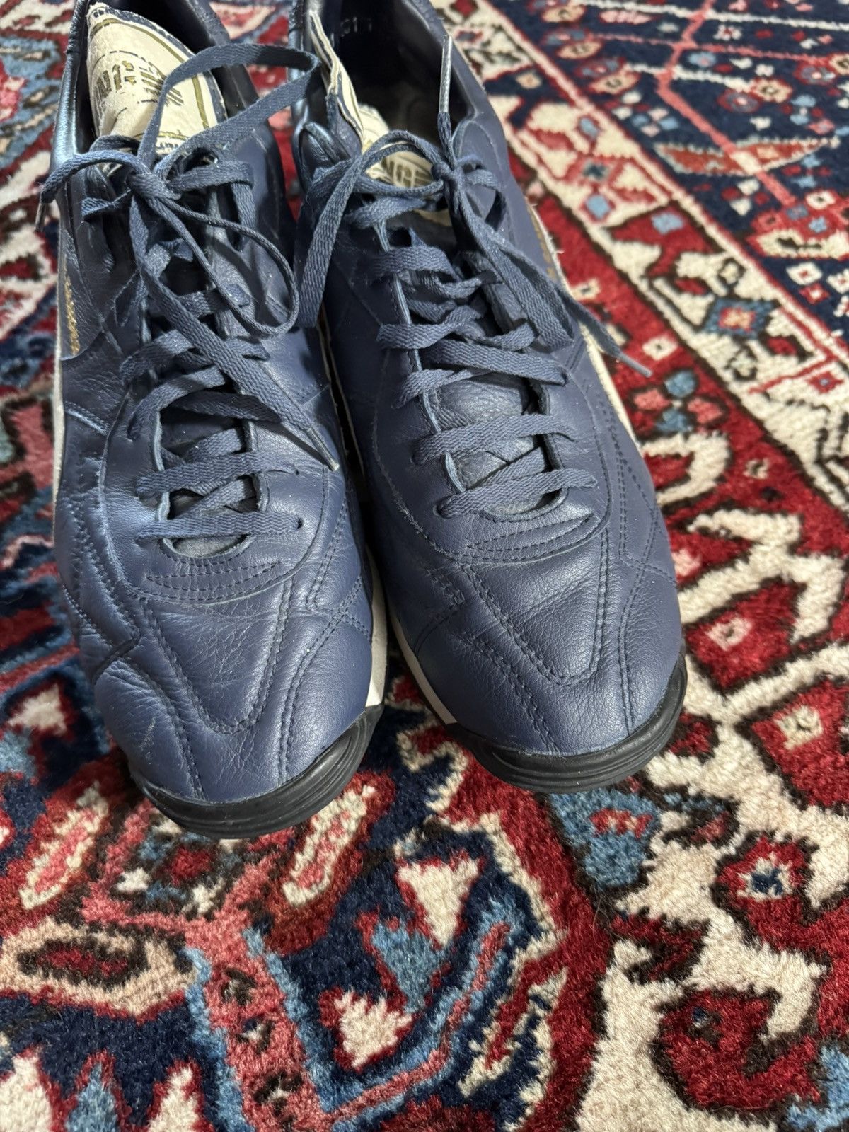 Jil Sander × Puma Puma King x Jil Sander OG Leather Sneakers – RARE OG 1998 Size US 11 / EU 44 - 4 Thumbnail