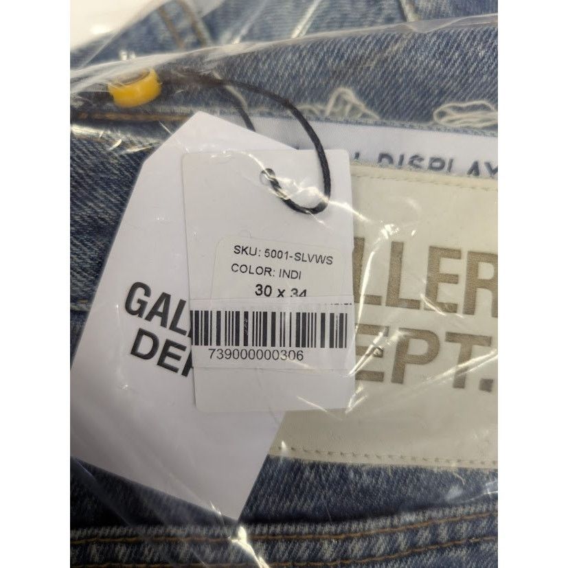 Gallery Dept. o1rshd1 Selvedge Denim Indigo Jean Pants in Blue 30x34 Size US 30 / EU 46 - 20 Thumbnail