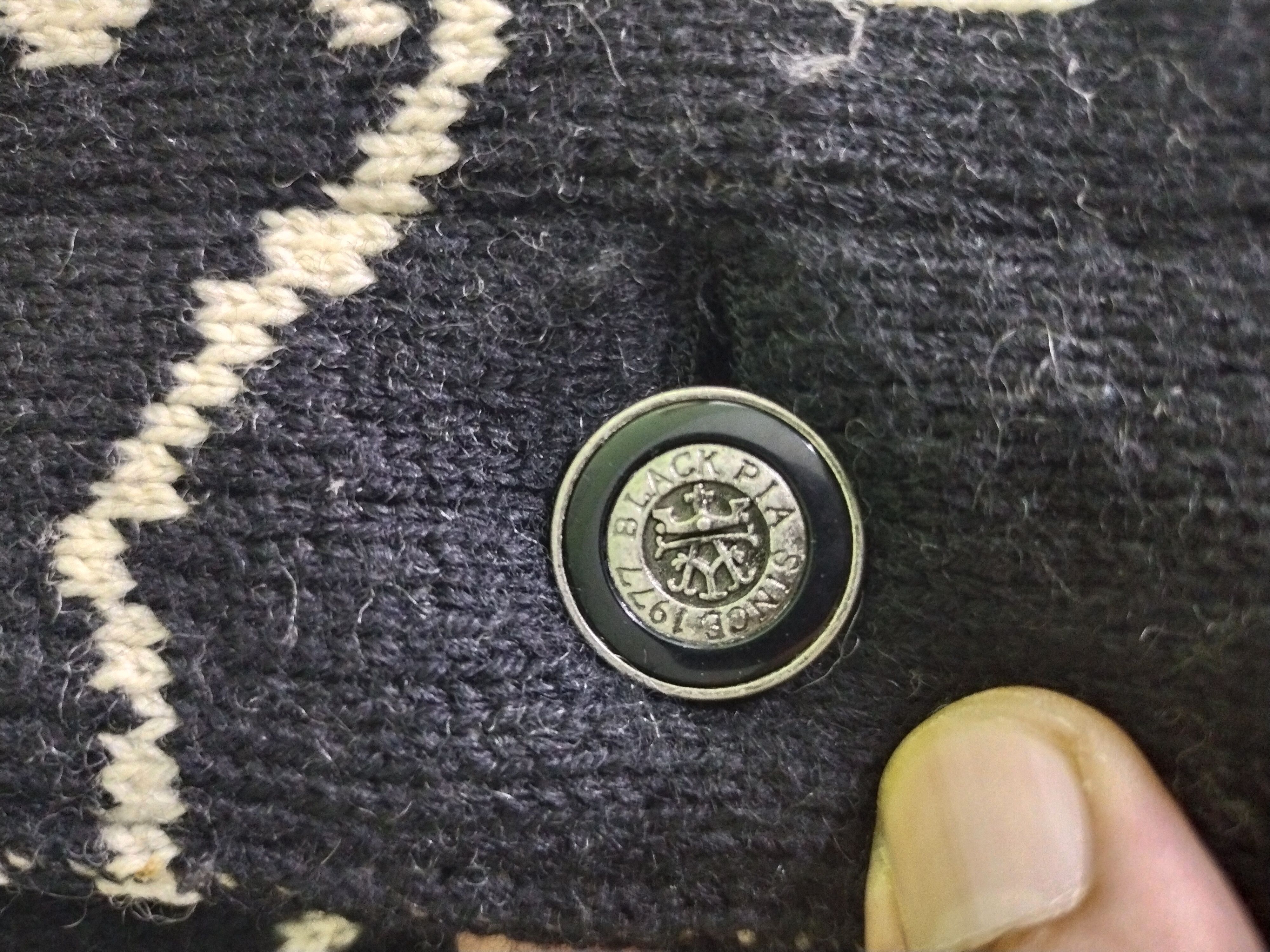 Vintage 80's Vintage Calgary Canada Black Pia Wool Jacket Size US L / EU 52-54 / 3 - 11 Thumbnail