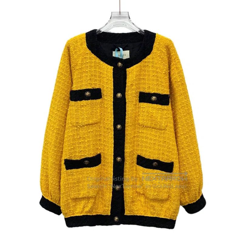 Gucci Gucci Yellow cotton round-neck single-breasted long-sleeve Size XS / US 0-2 / IT 36-38 - 1 Thumbnail