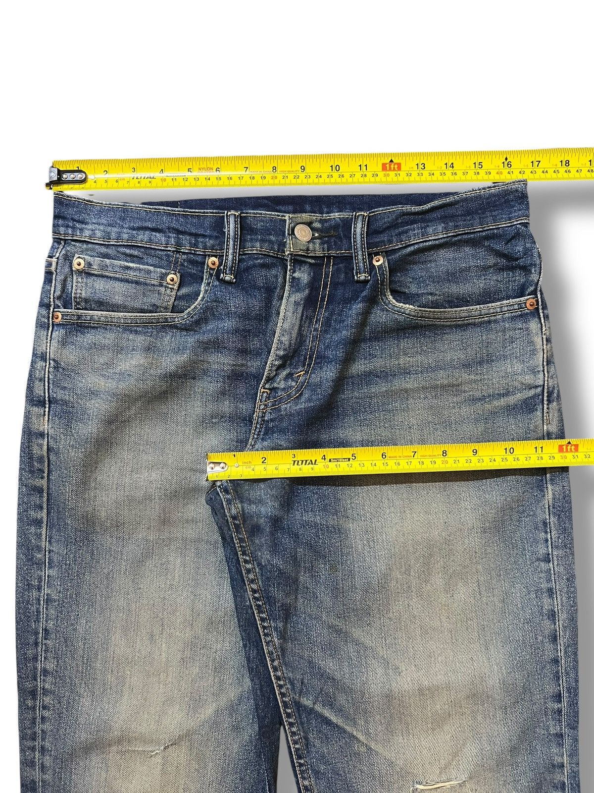 Levi's Vintage Levi’s 511 - Faded Rusty Wash, Distressed Denim Size US 33 - 18 Thumbnail