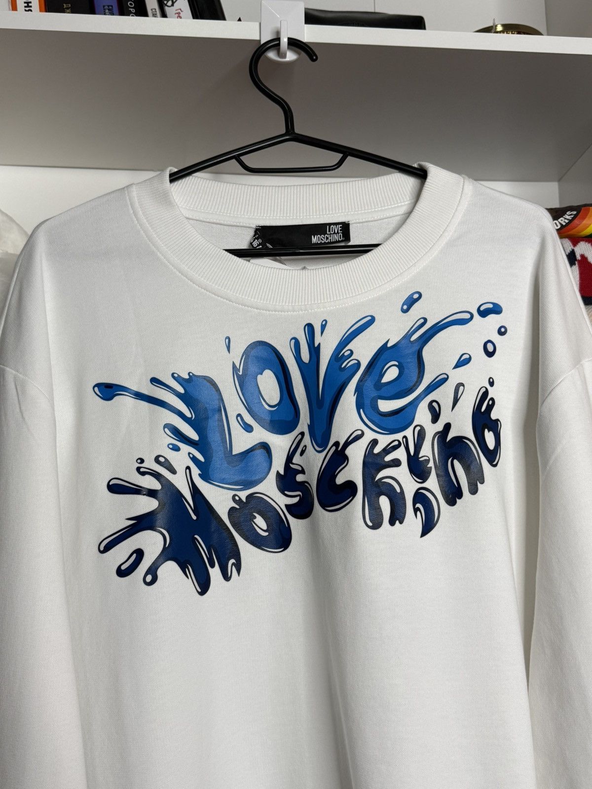 Moschino Love Moschino big logo luxury cotton sweatshirt size 48 Size US M / EU 48-50 / 2 - 2 Thumbnail