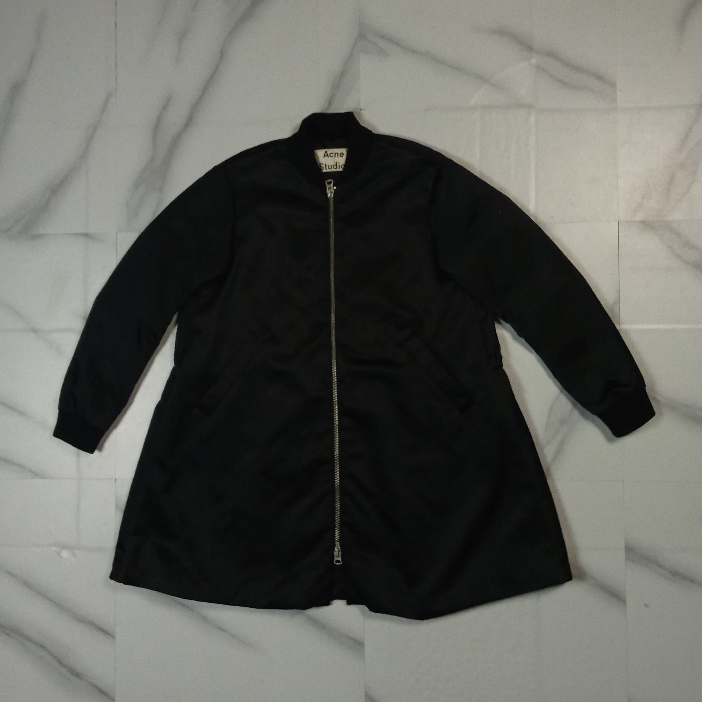 Acne Studios - Folie Shine Tech - Zip Up Bomber Parka