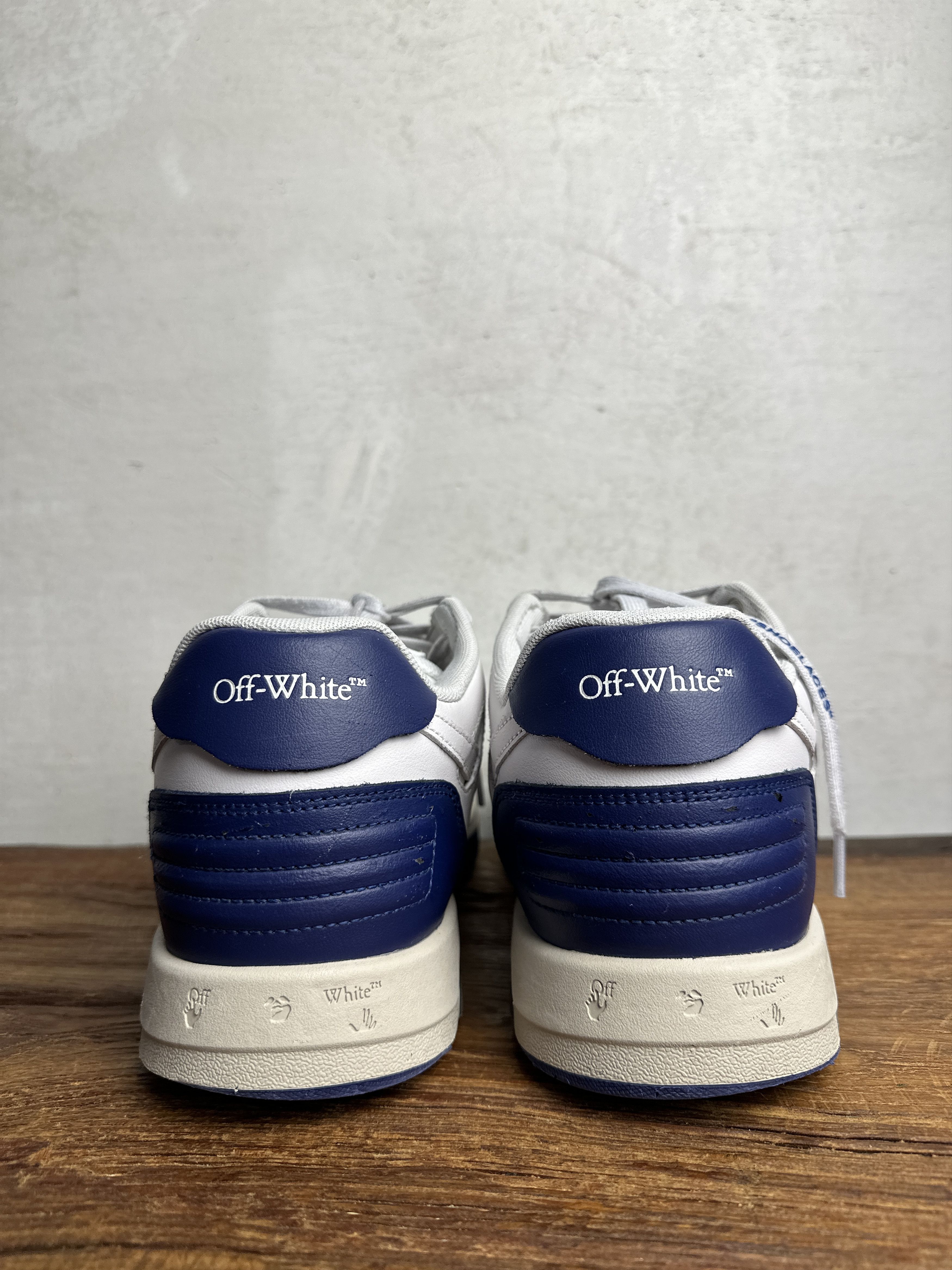 Off-White Off-White Out Of Office Sneakers White/Navy Size US 10 / EU 43 - 8 Thumbnail