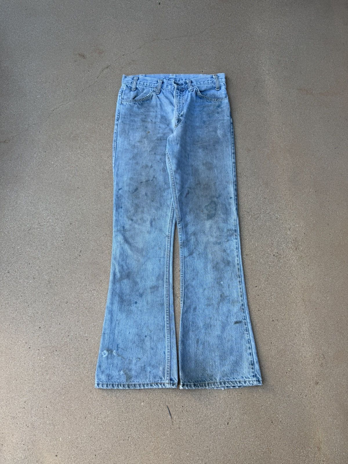 Levi's Vtg 70’s Levi’s 646 Orange Tab Bellbottom Flare Jeans 30x32 Size US 30 / EU 46 - 1 Thumbnail
