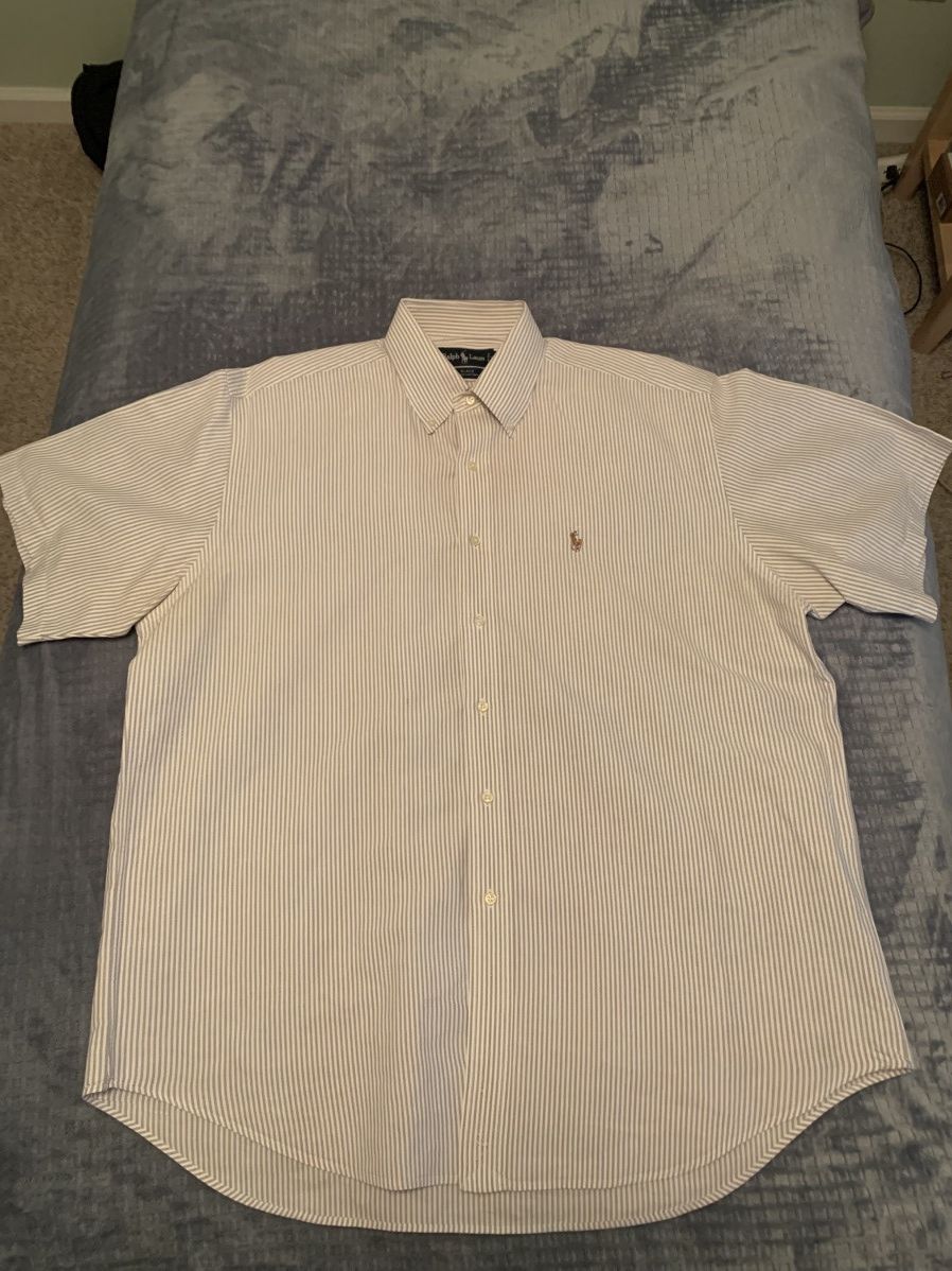 Polo Ralph Lauren Pinstripe Polo Ralph Lauren Button Up (Blake) Size US L / EU 52-54 / 3 - 1 Thumbnail