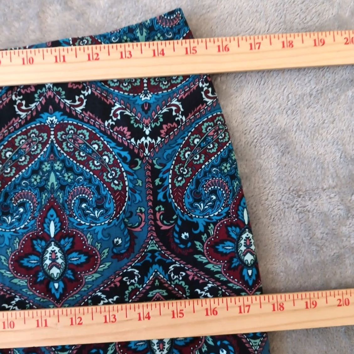 Talbots Talbots Skirt Petites 6P Blue Paisley Knee Length Pencil Lined Slit Women XS? Size 28" / US 6 / IT 42 - 3 Thumbnail