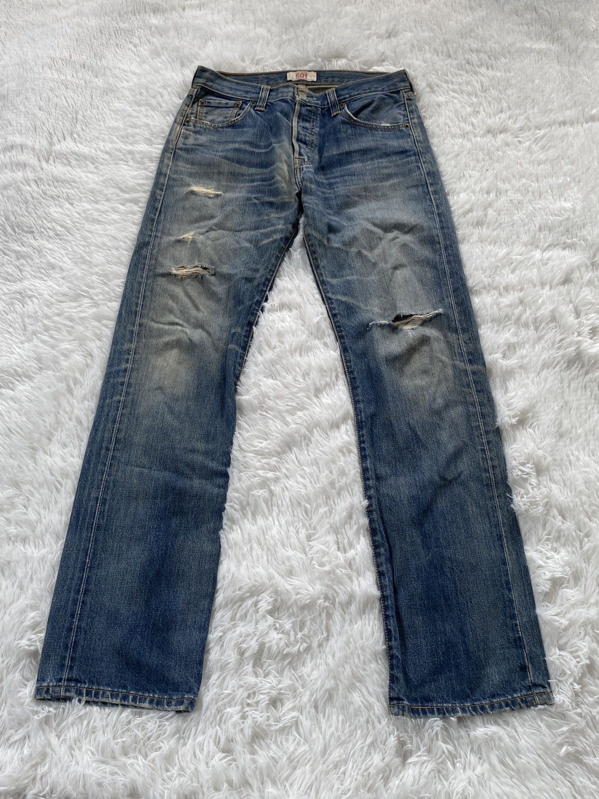 🔥BINDING NOW🔥Vintage Levi’s 501 Distressed Jeans Button-fly