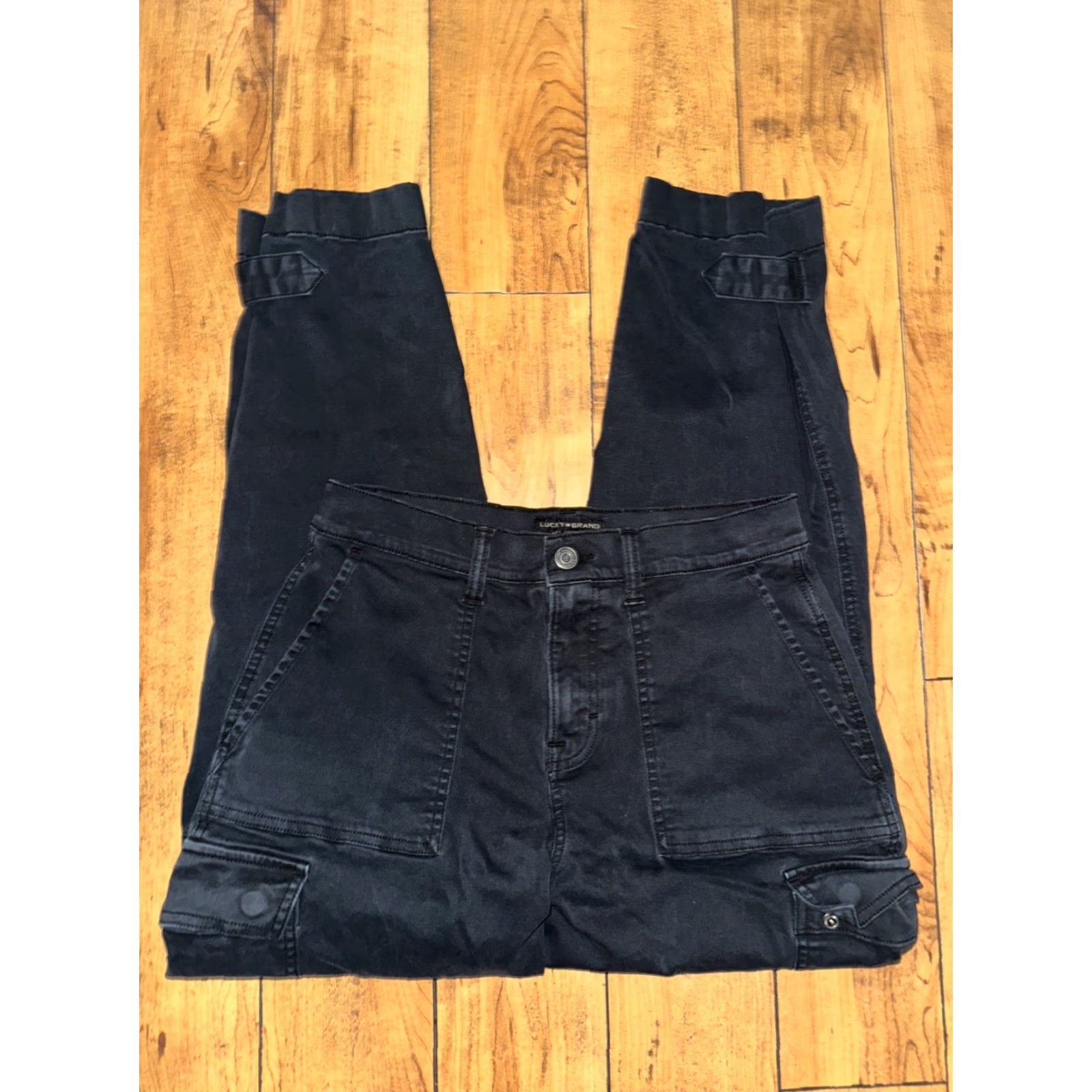 Lucky Brand VINTAGE Women’s Lucky Brand Jeans Cargo Pants Black 28x30 Size 28" / US 6 / IT 42 - 3 Thumbnail